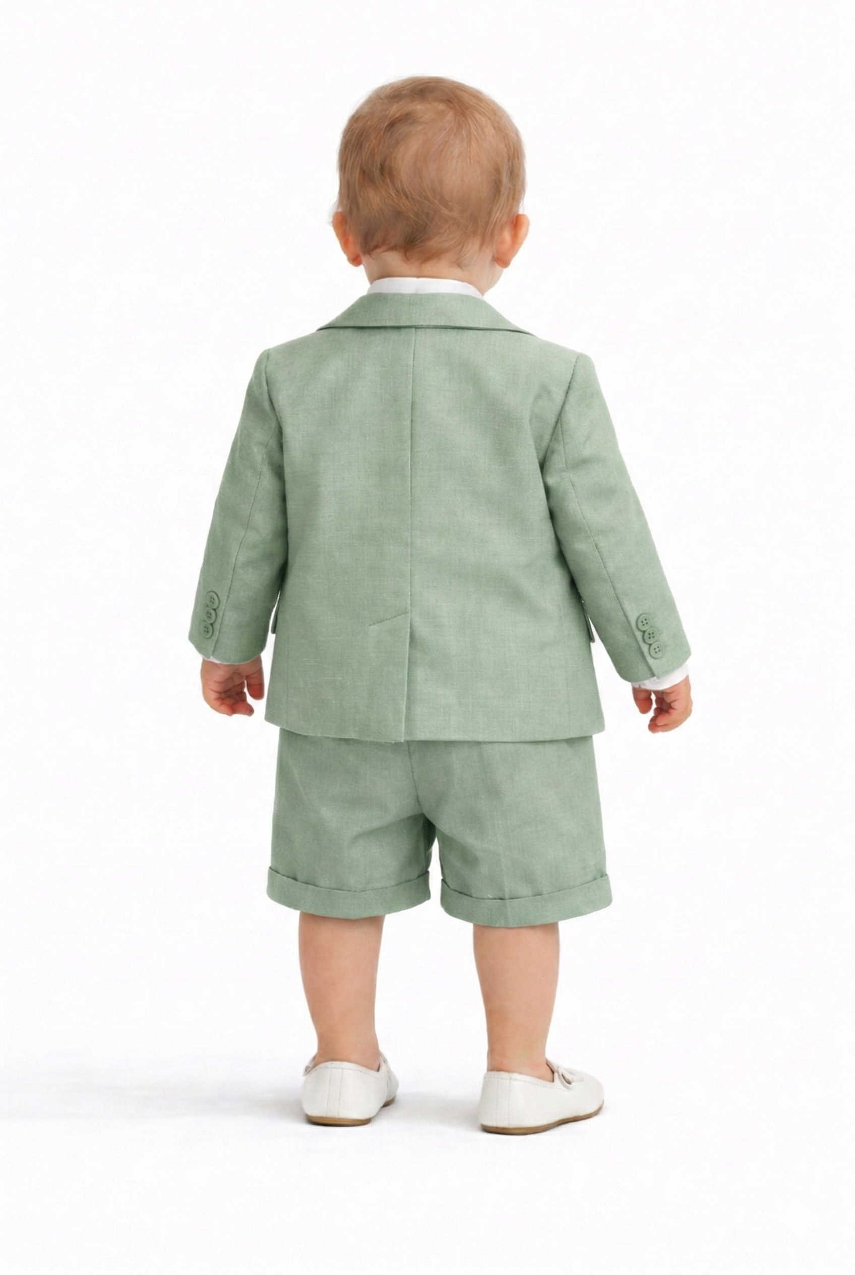 Bermuda Battesimo Bimbo Verde Salvia