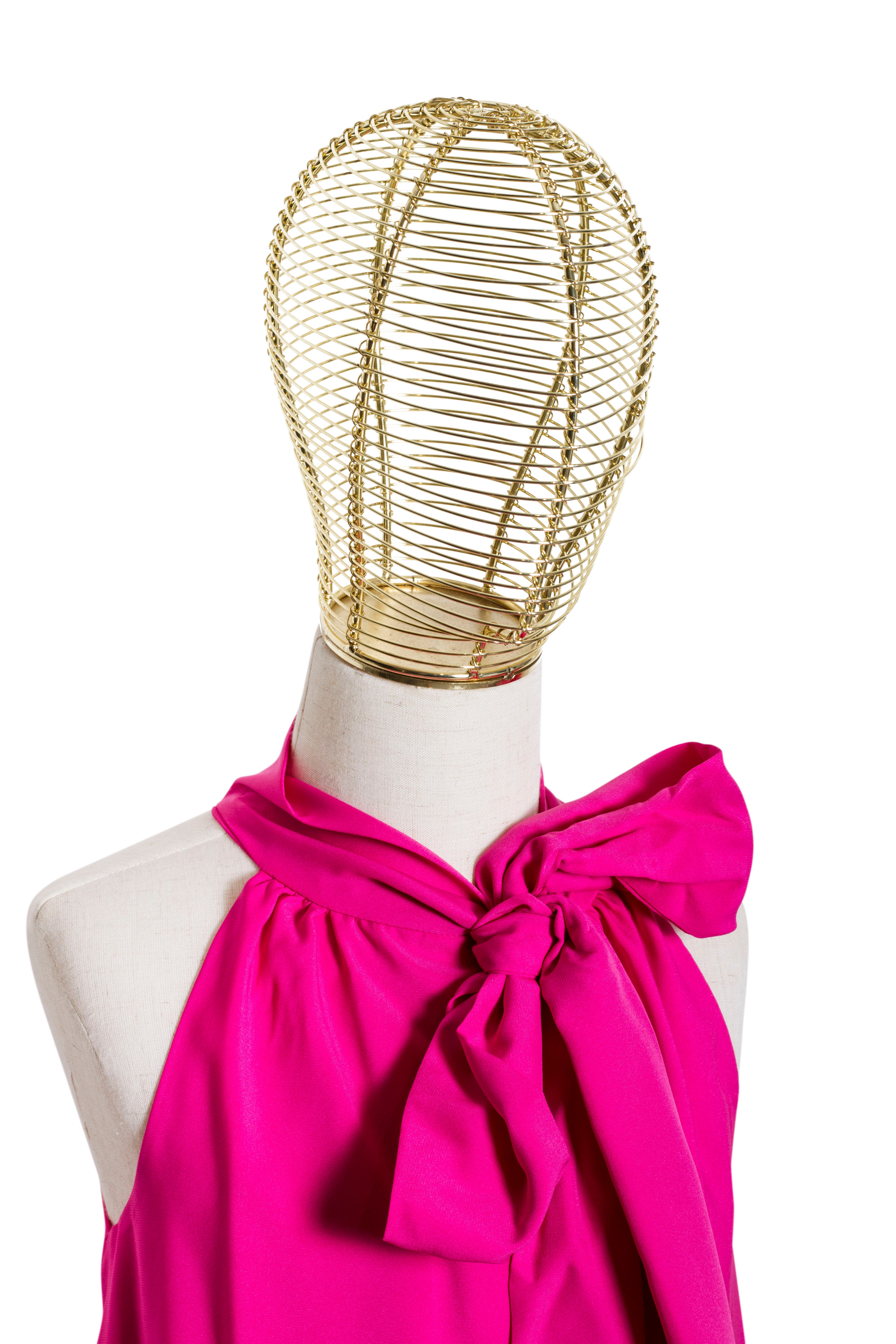 Top Bambina Fiocco Fucsia