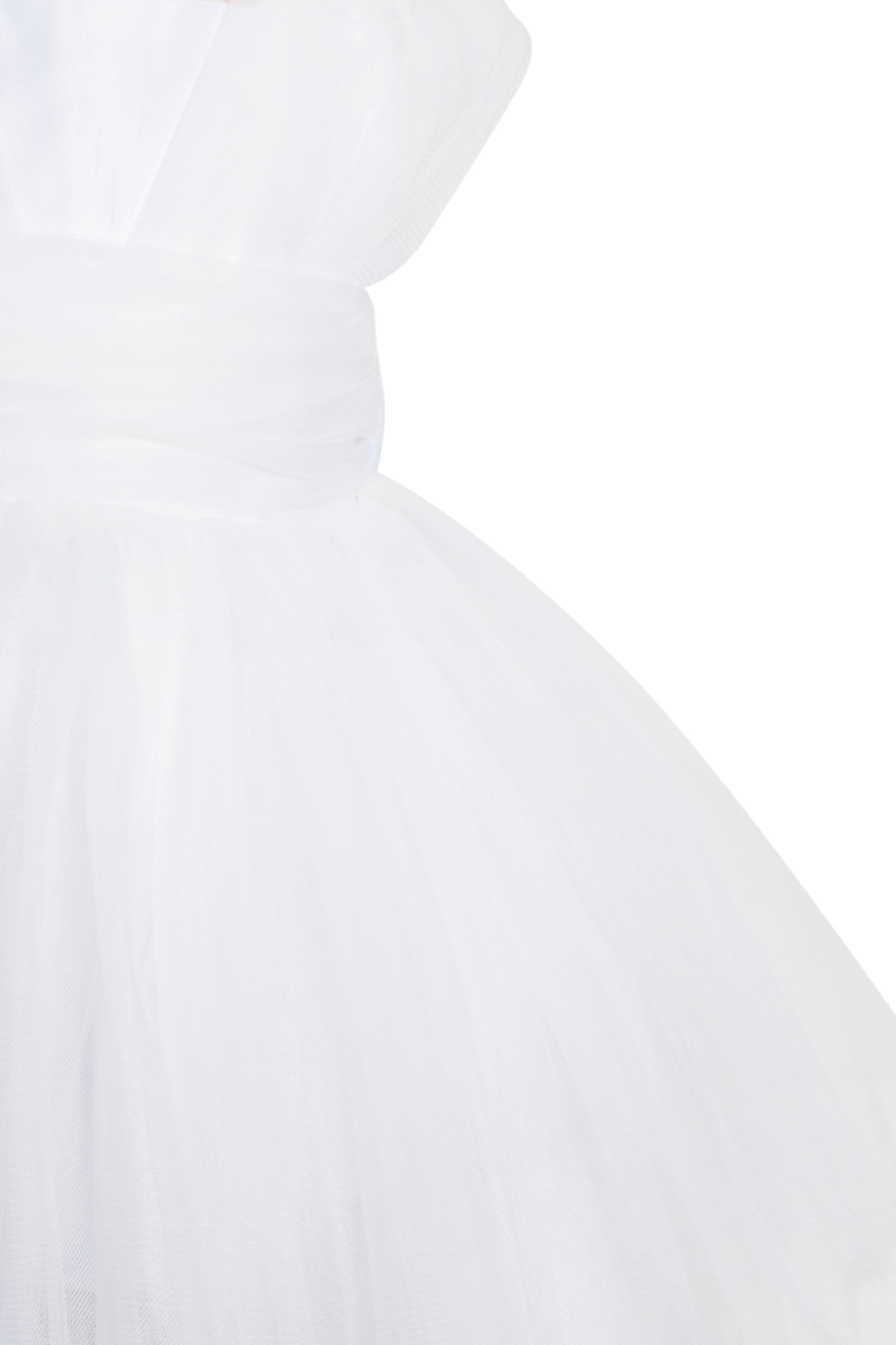 Abito Bambina Butterfly White