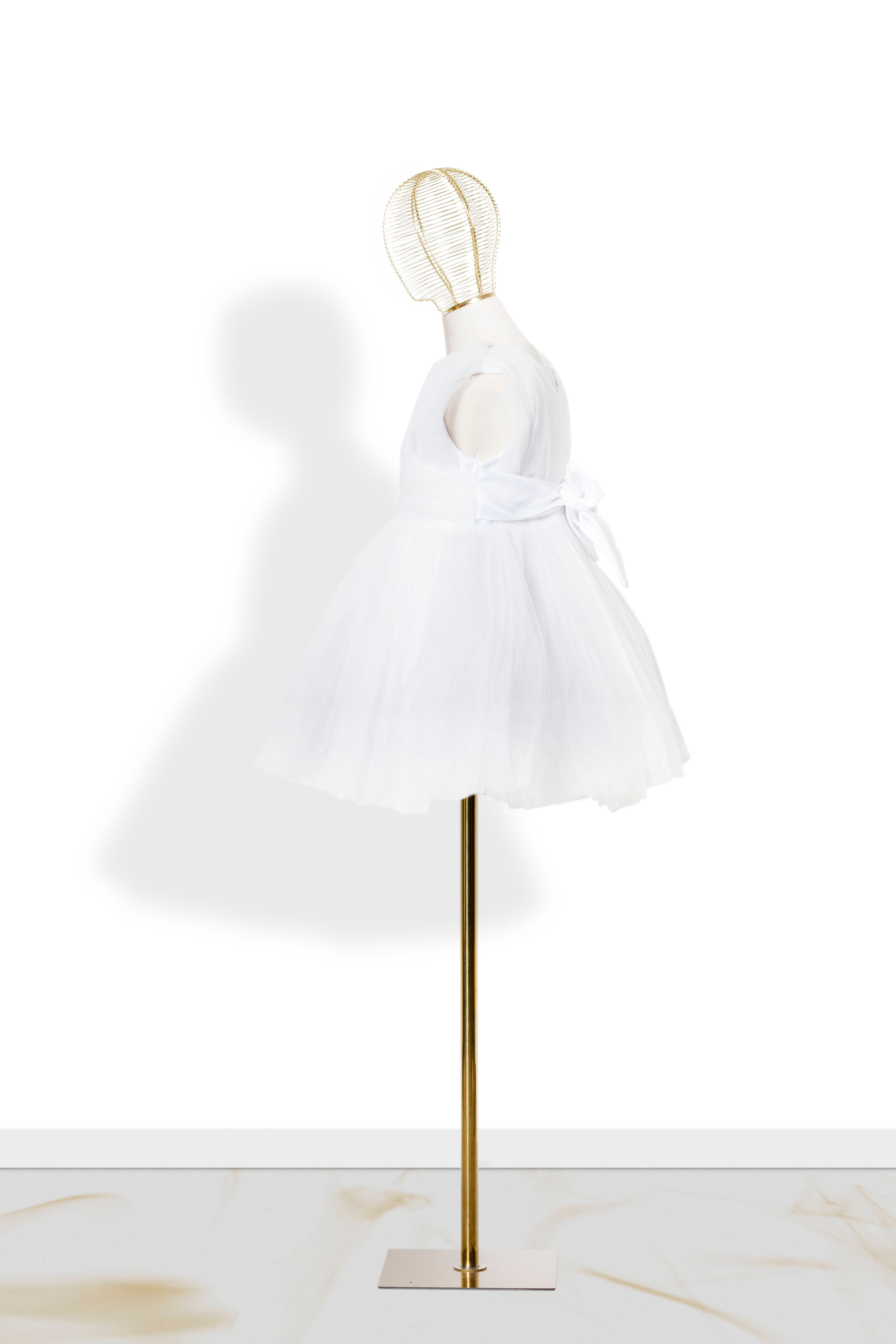 Abito Bambina Butterfly White