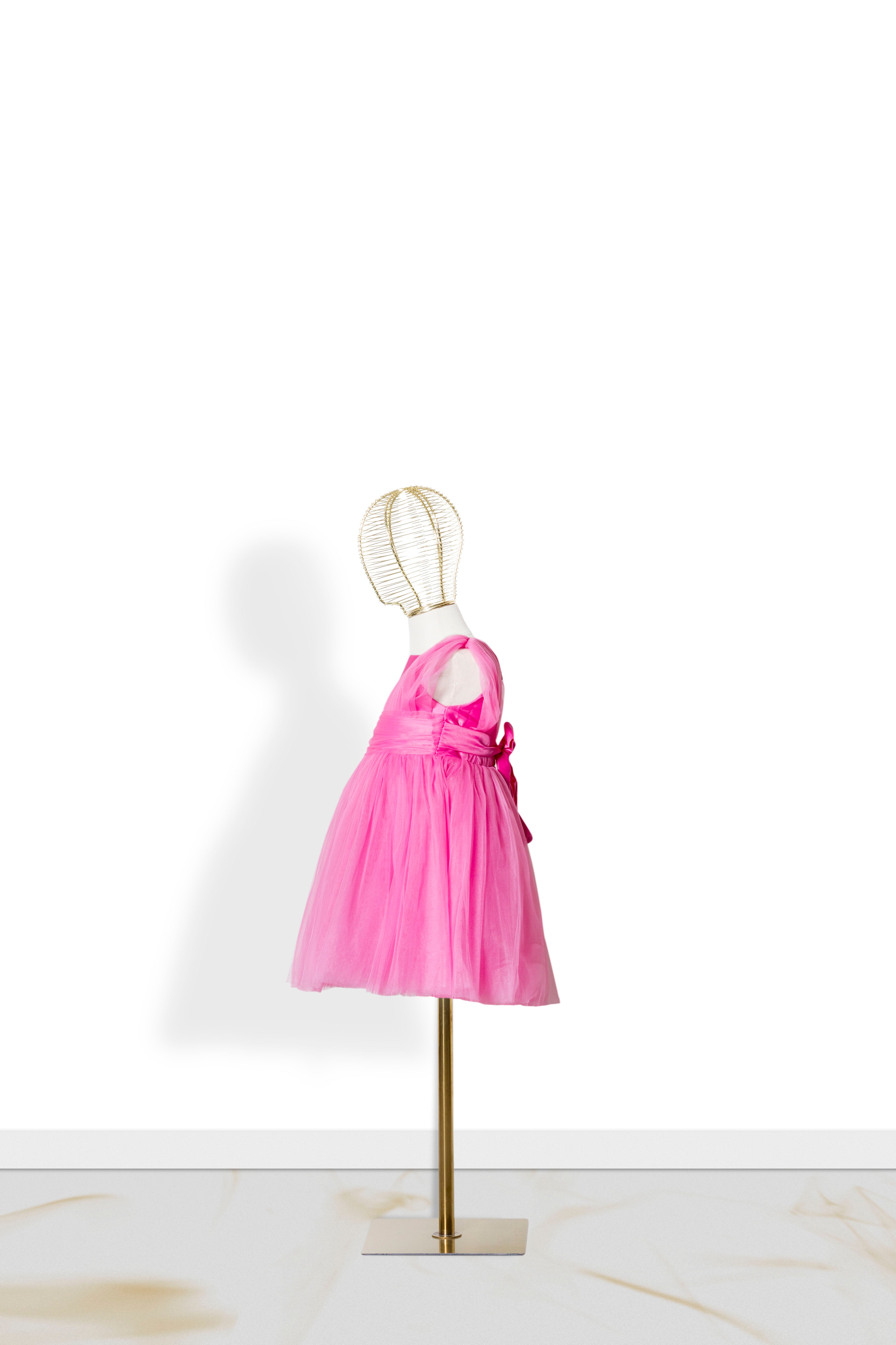 Abito Neonata Butterfly Fucsia