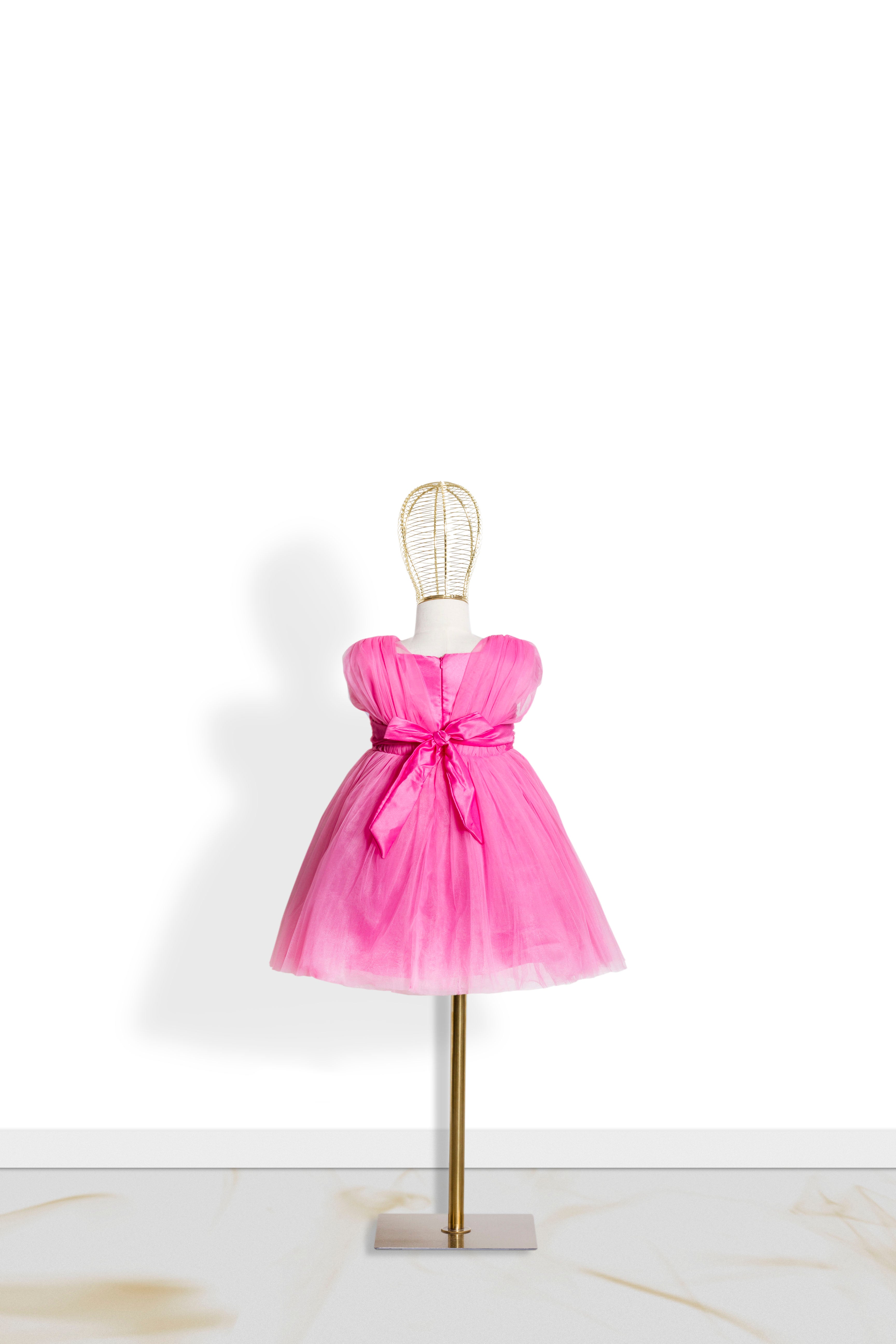 Abito Neonata Butterfly Fucsia