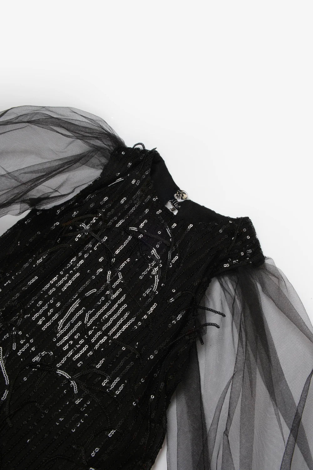 Abito Bambina Paillettes Nero