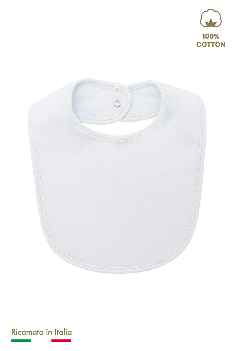 Bavetta Neonato 100% Cotone - Personalizzato