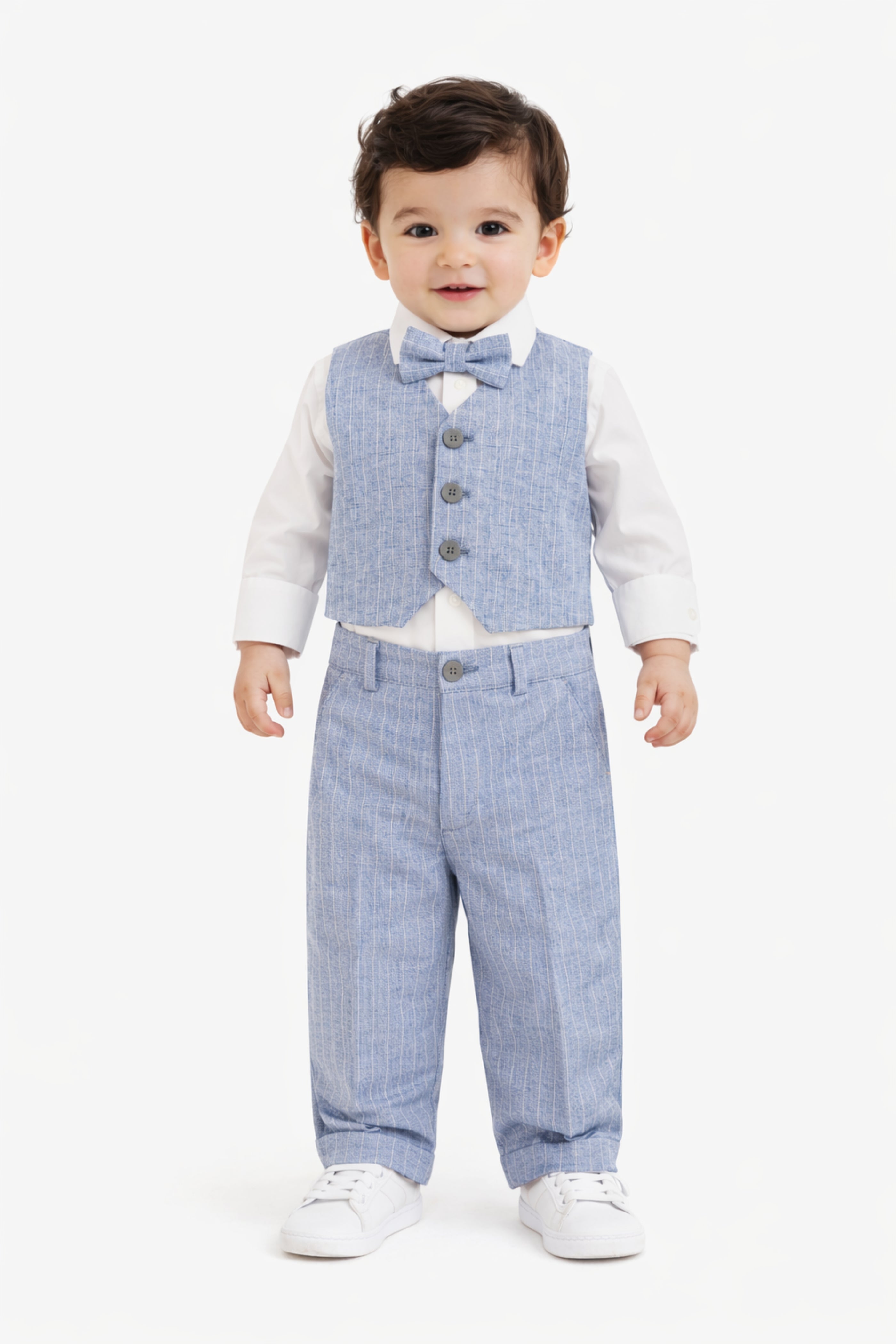 Pantalone Battesimo Bimbo Rigato