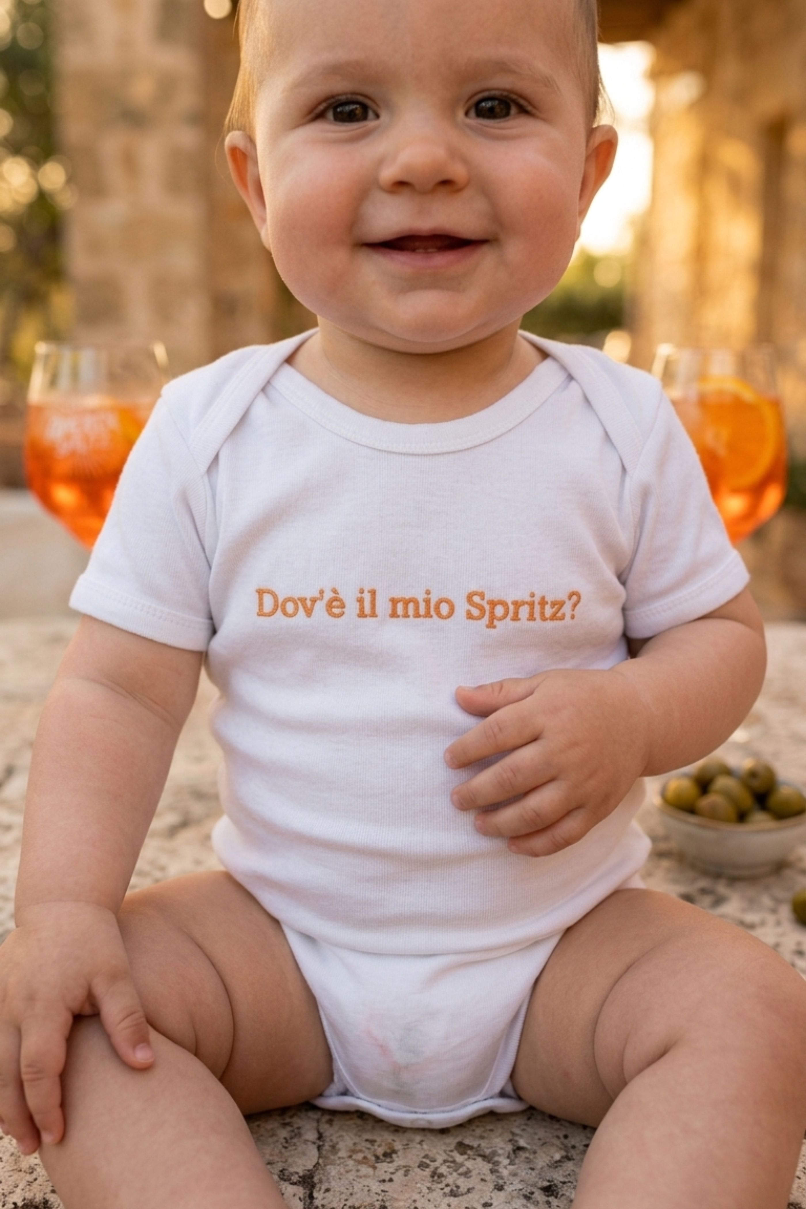 Body Ricamato "Dov'è il mio Spritz?"