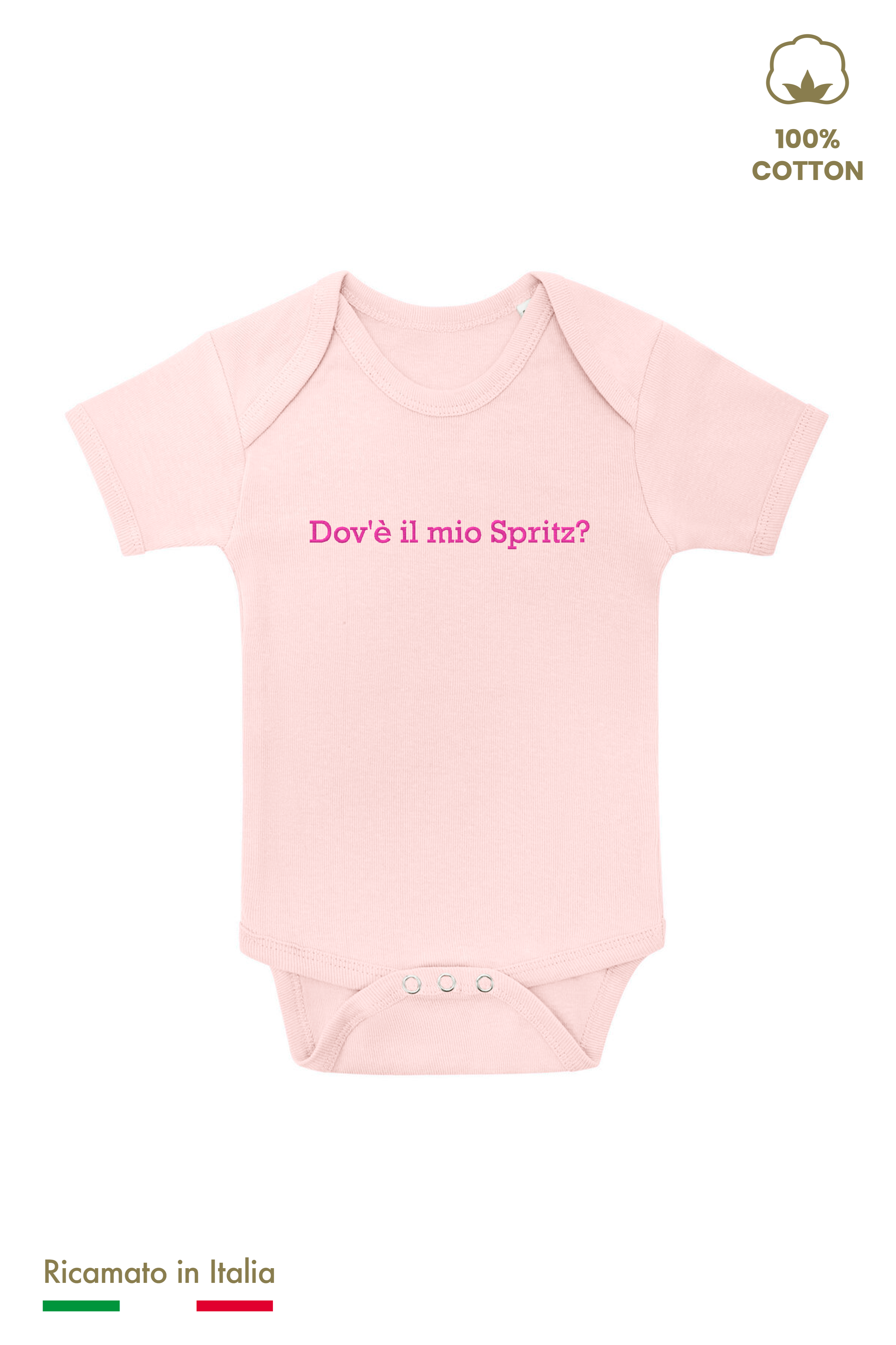Body Ricamato "Dov'è il mio Spritz?"