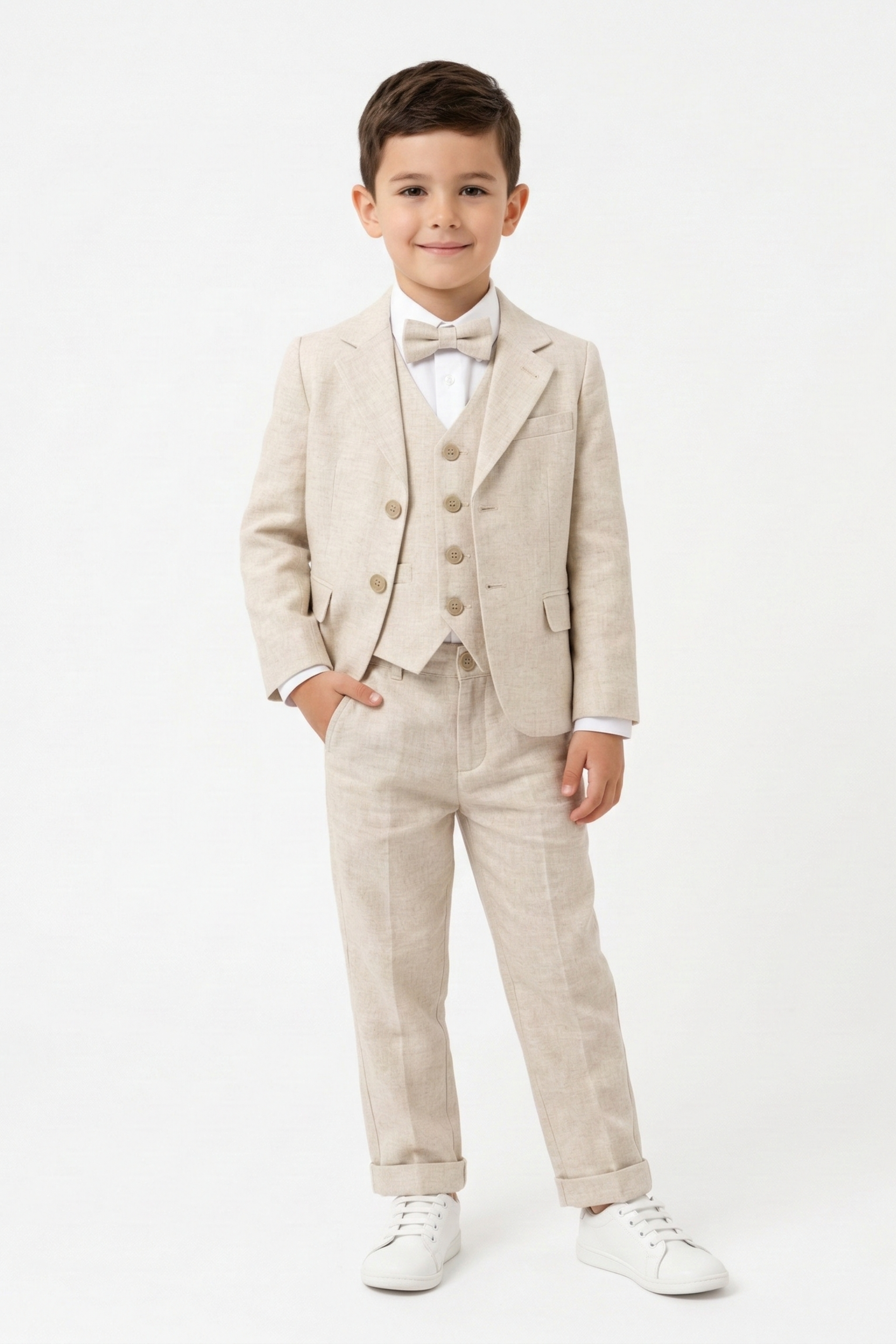 Completo Cerimonia Bambino Beige