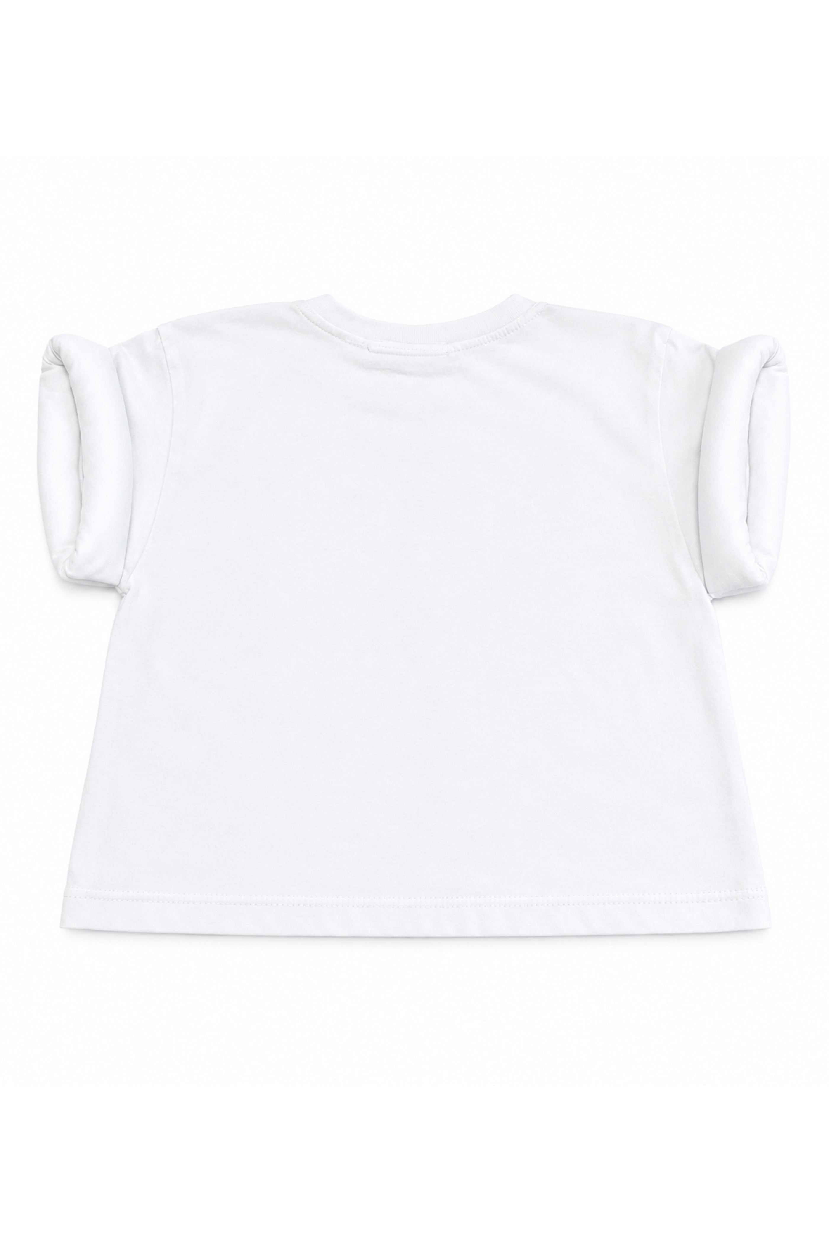 T-shirt Bambina Oversize Bubble Bianca