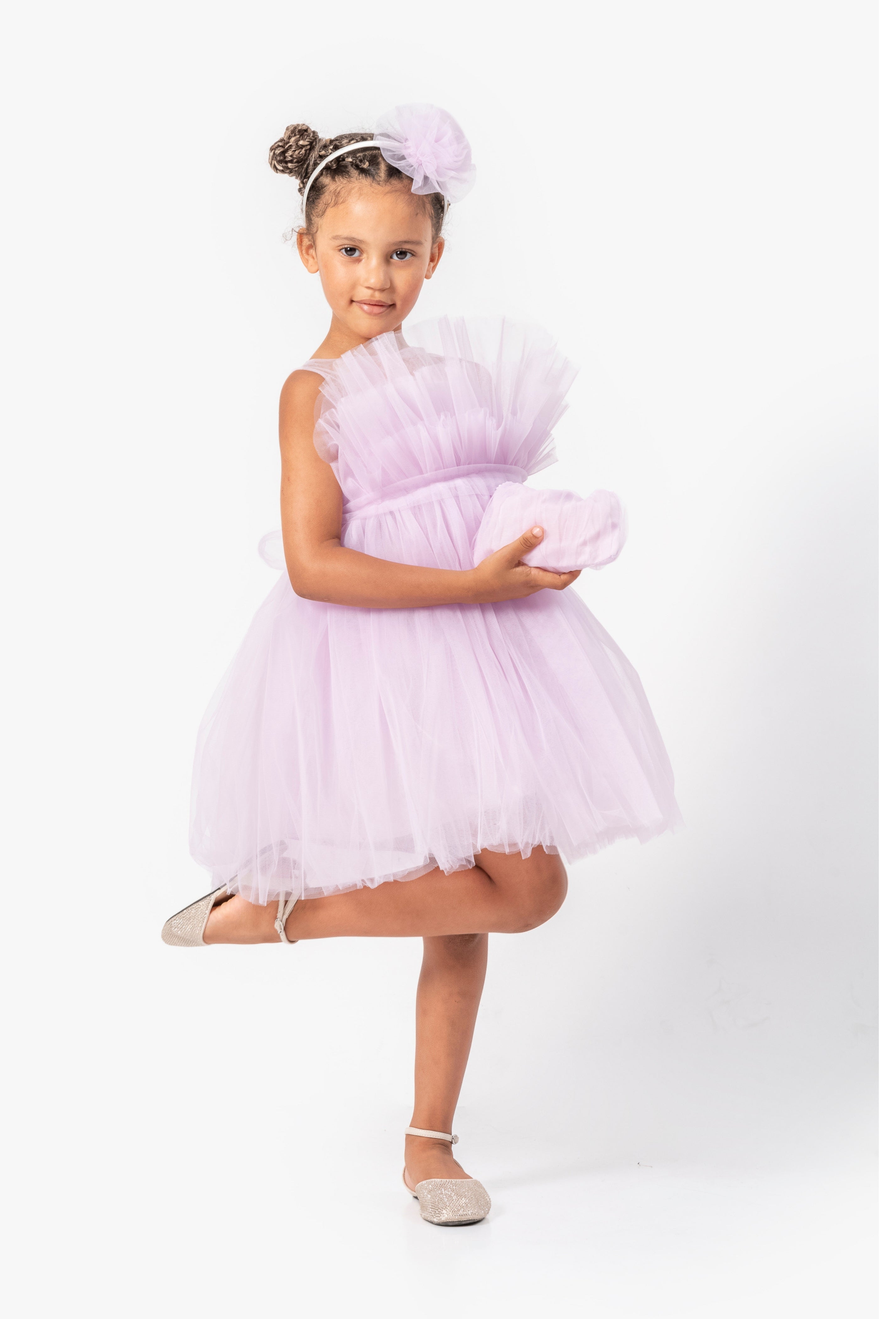 Abito Glicine Bambina Tulle Balloon