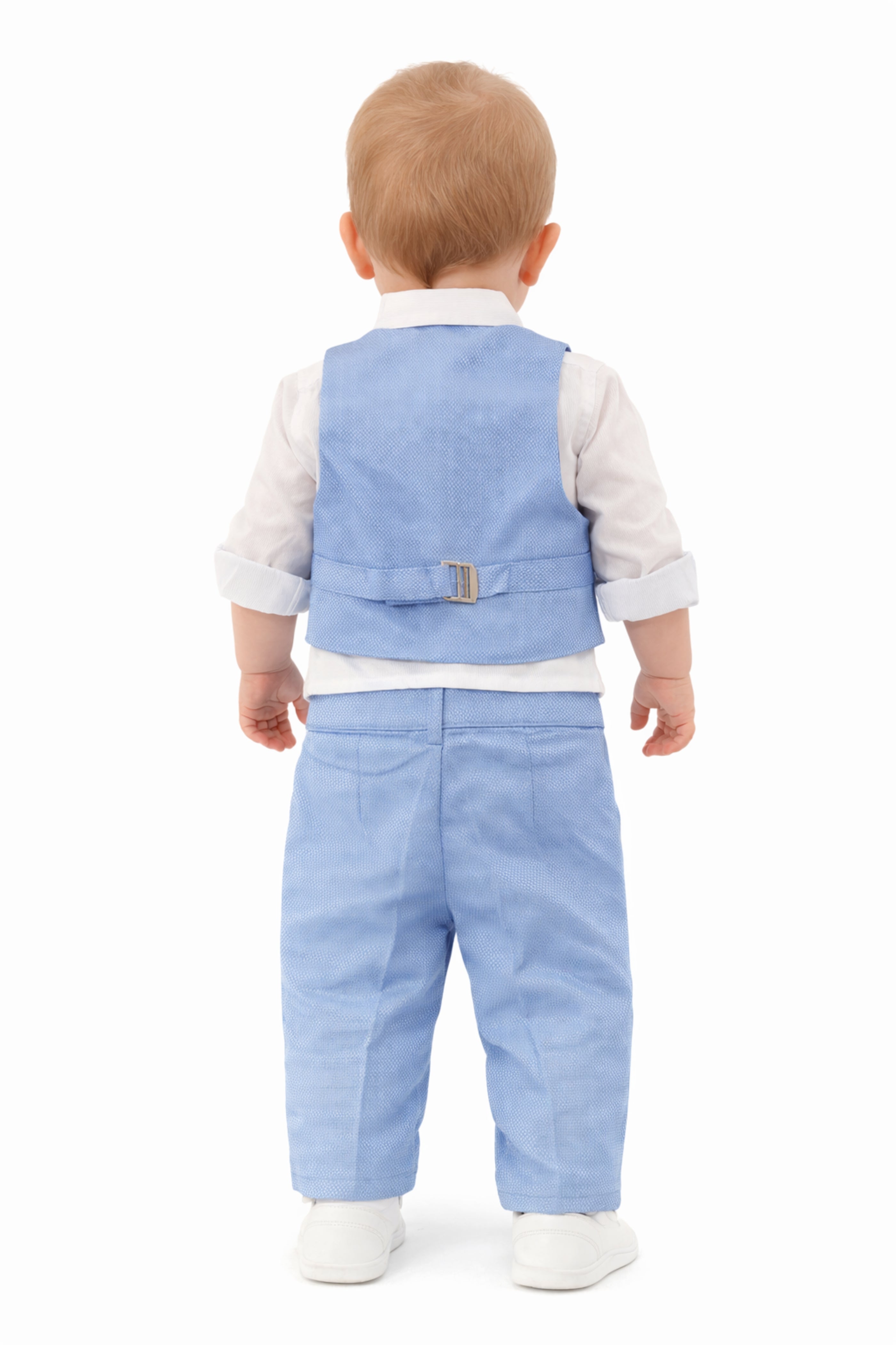 Completo Battesimo Bimbo Azzurro Polvere