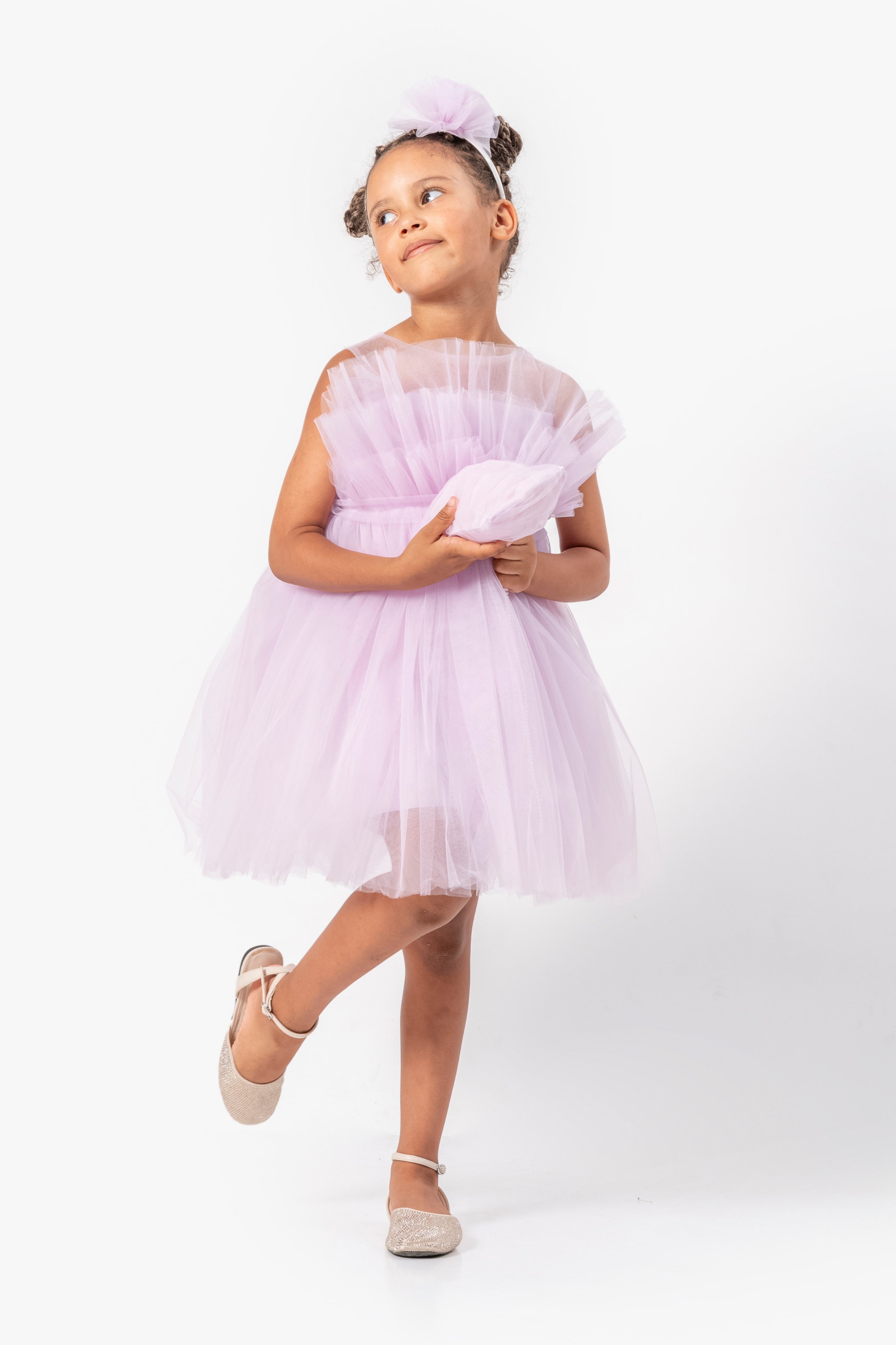 Abito Glicine Bambina Tulle Balloon