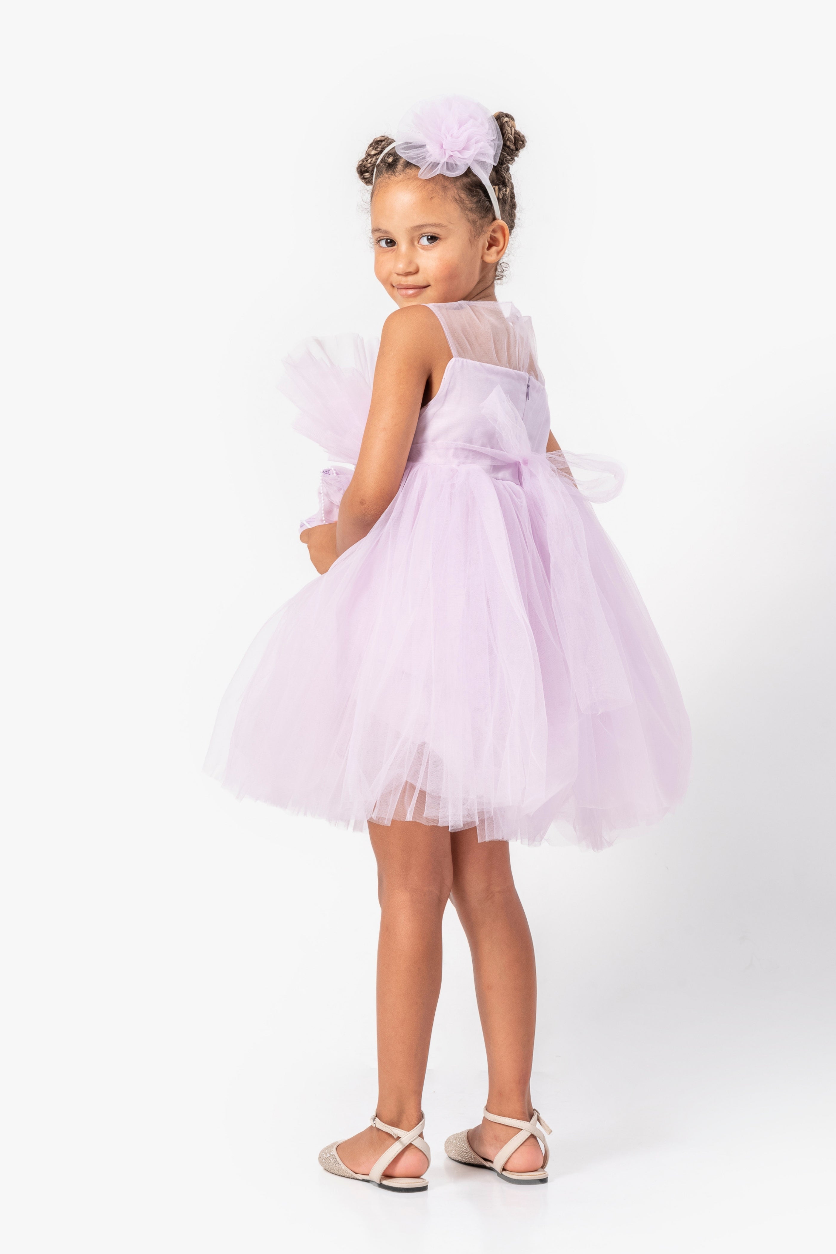 Abito Glicine Bambina Tulle Balloon