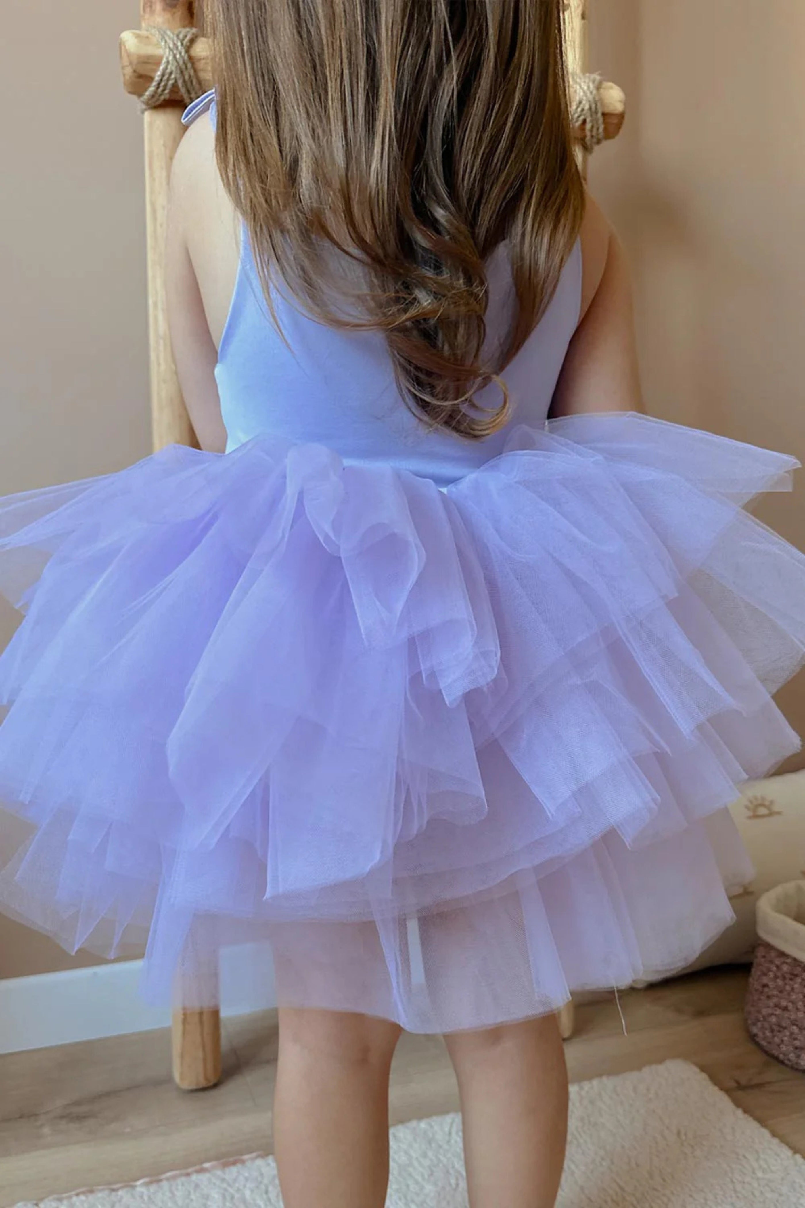 Abito Bambina Tutù Giro Glicine