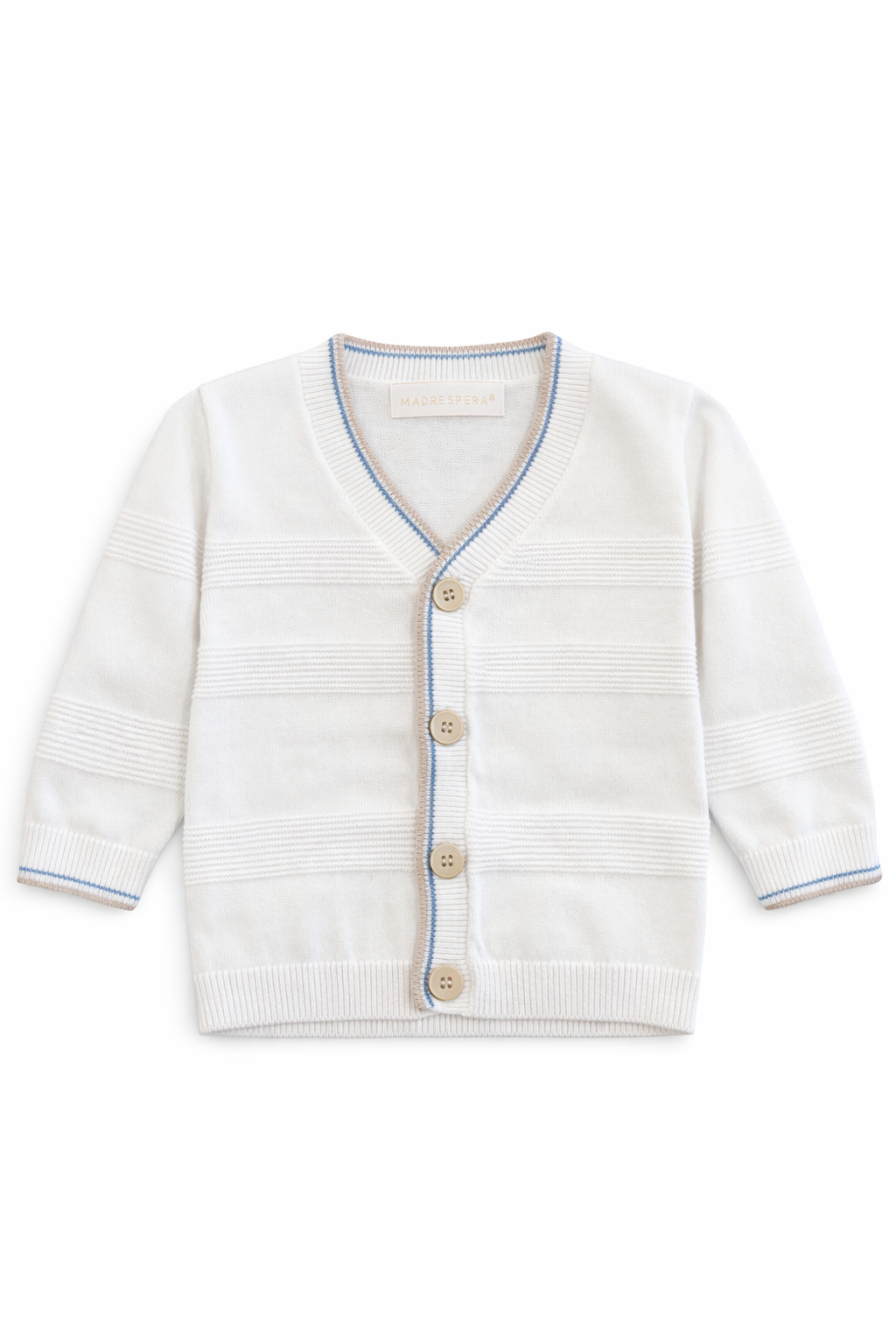 Cardigan Elegante Bambino Righe Bianco