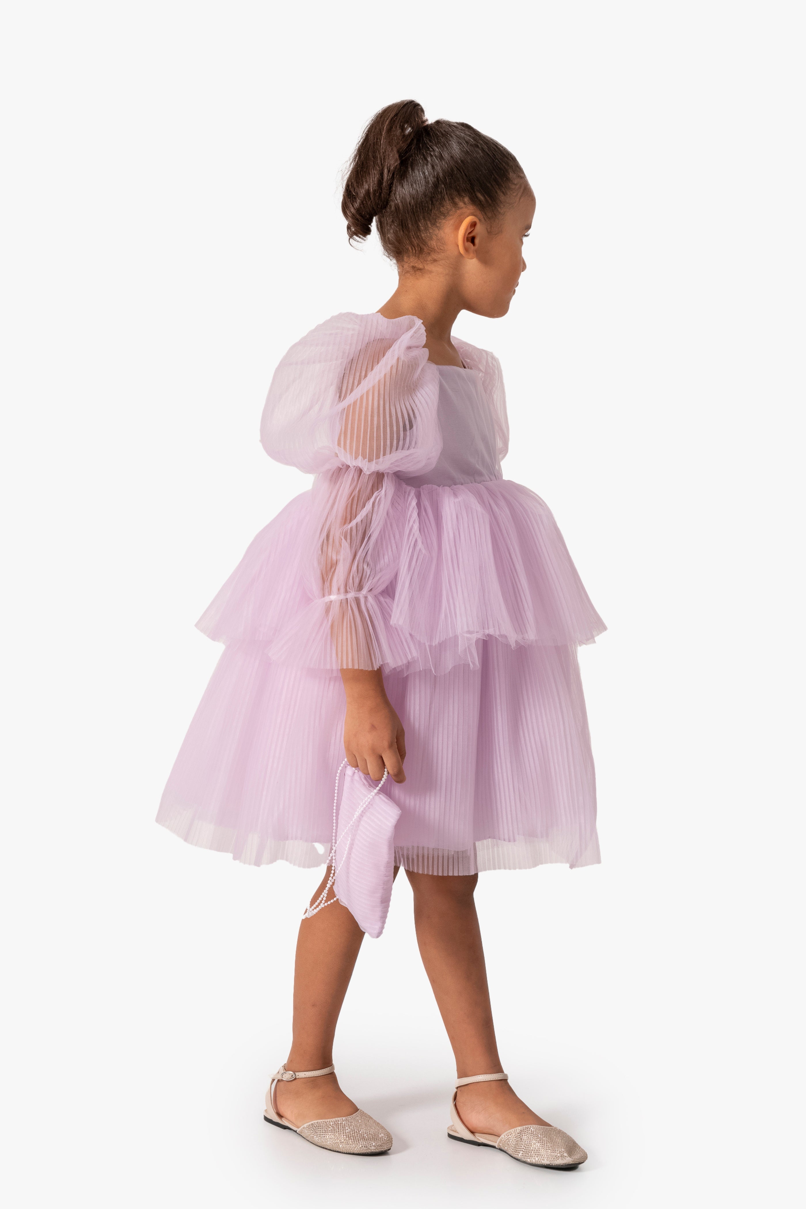 Abito Glicine Bambina Sbuffo