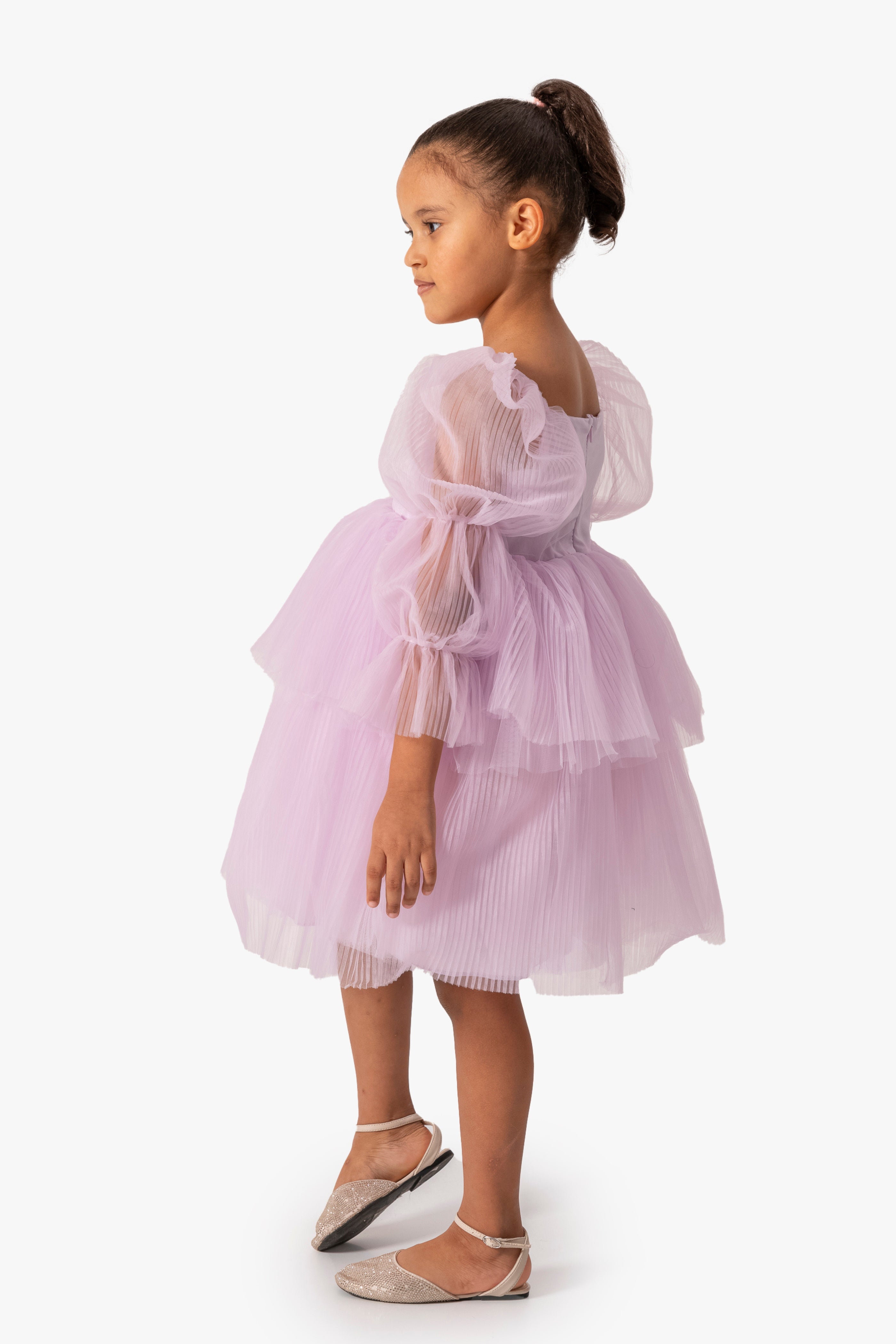 Abito Glicine Bambina Sbuffo