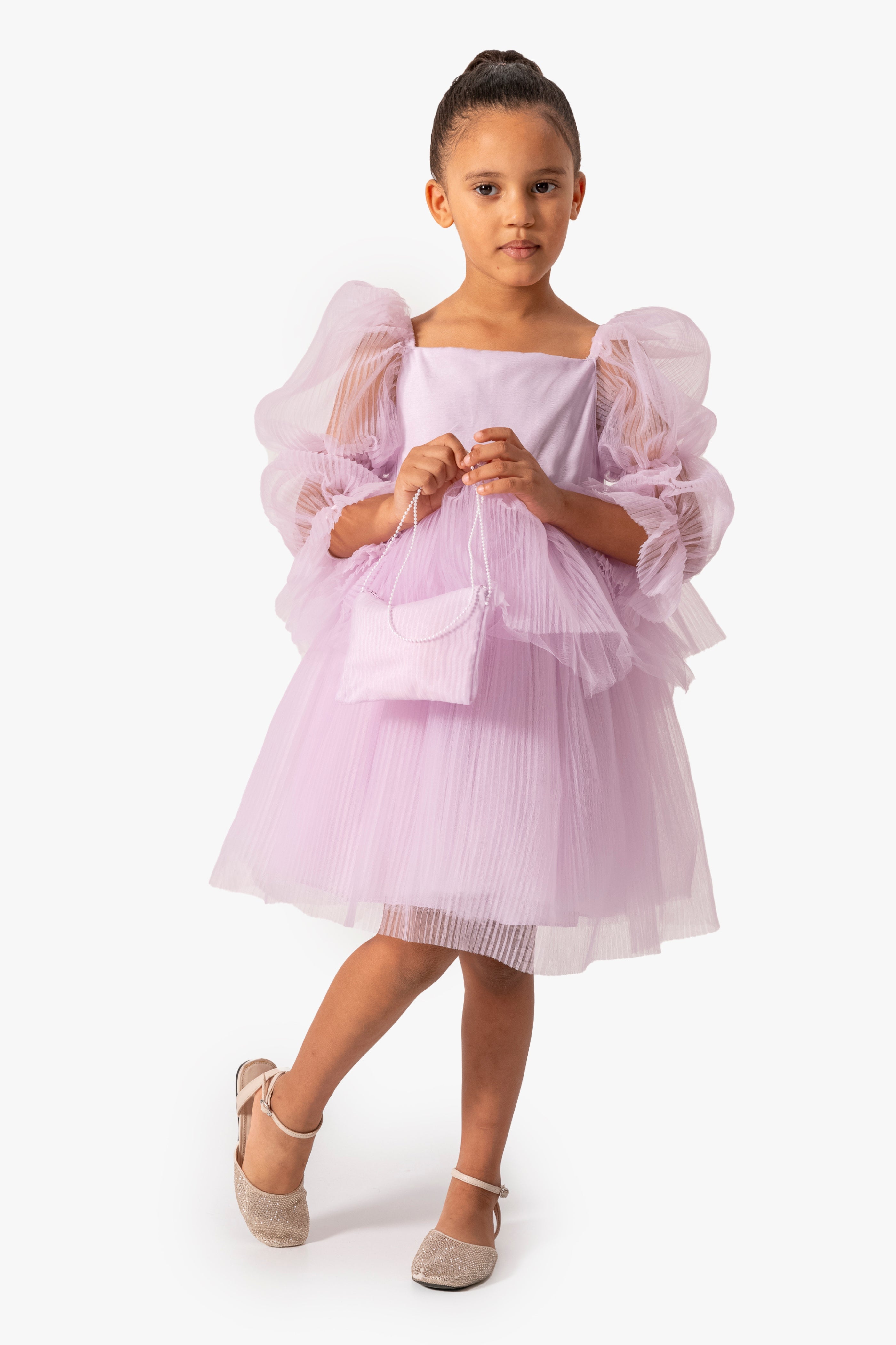 Abito Glicine Bambina Sbuffo