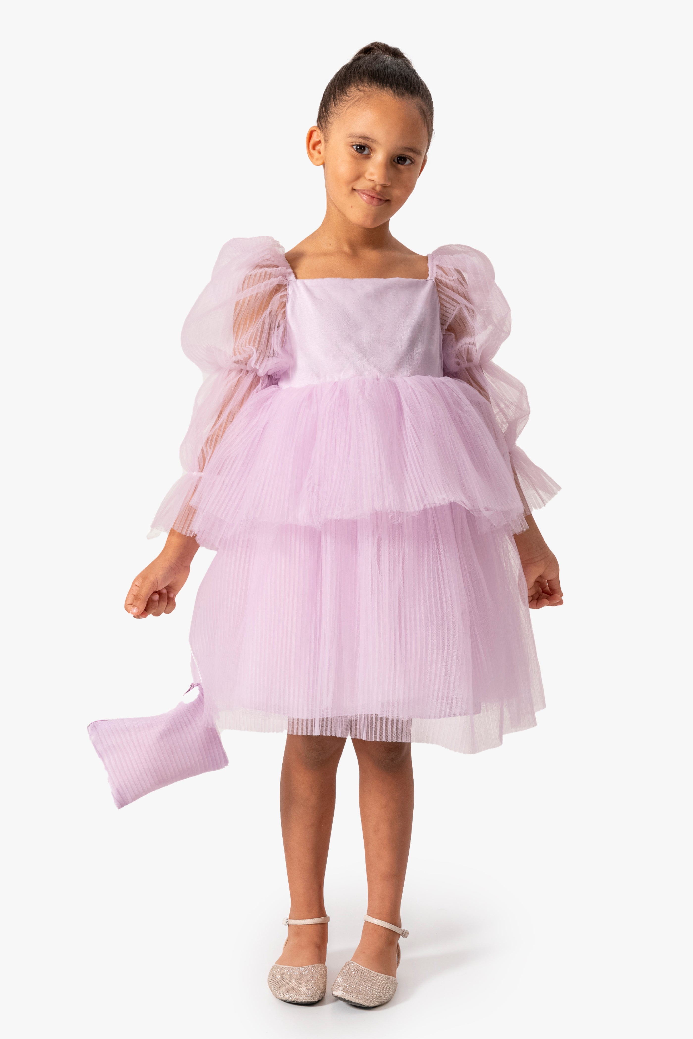 Abito Glicine Bambina Sbuffo