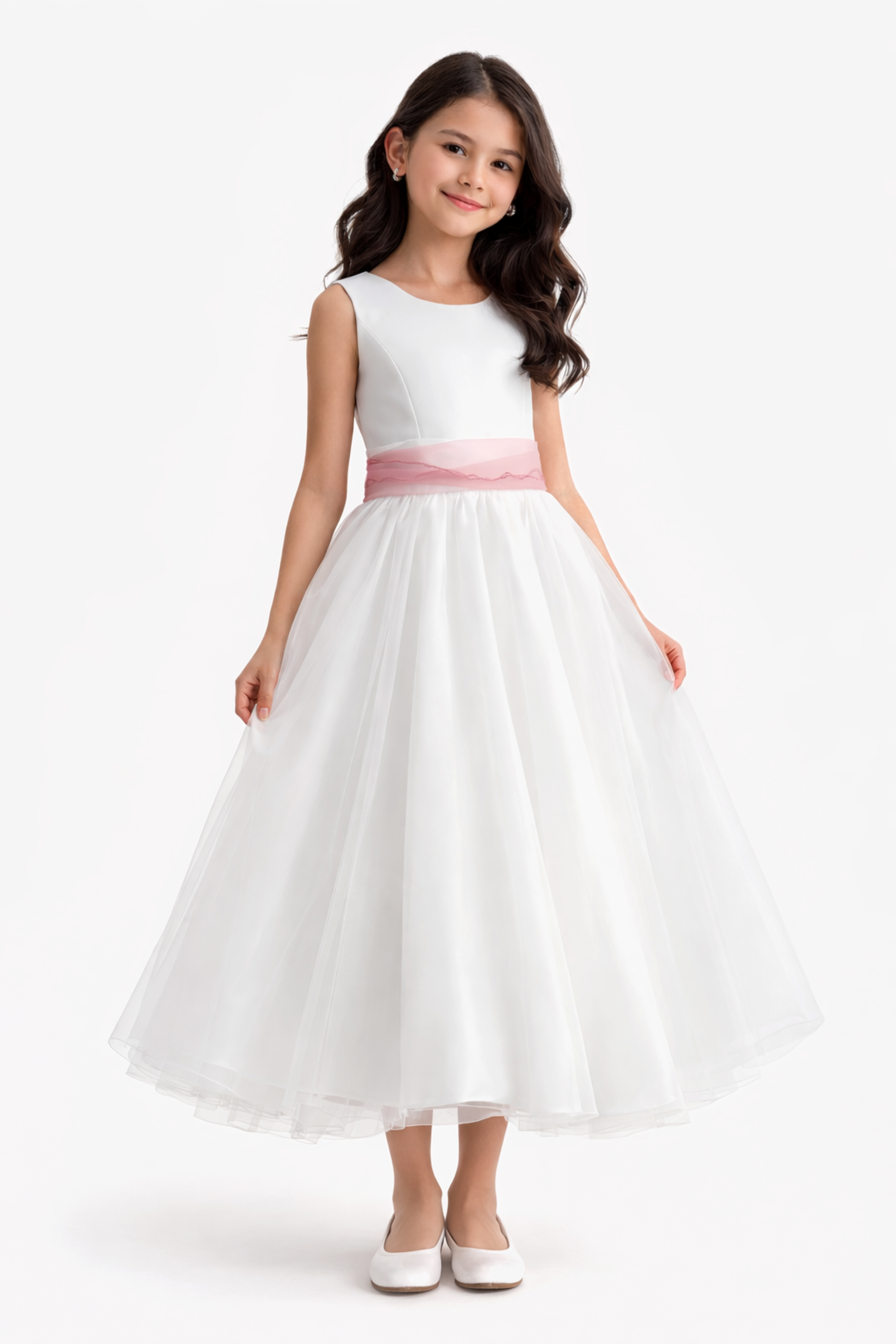 Abito Comunione Bambina Liscio