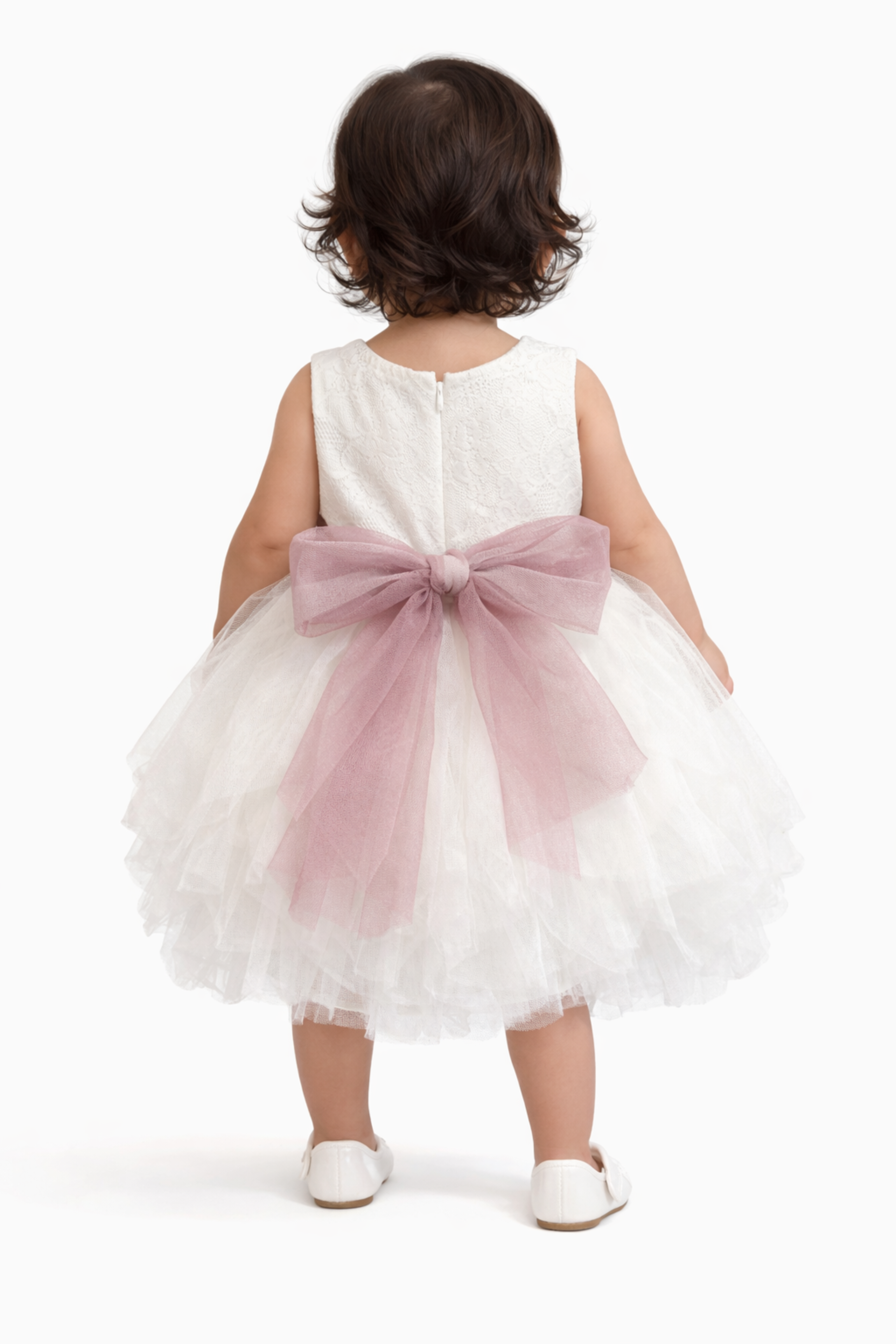 Abito Battesimo Neonata Pizzo