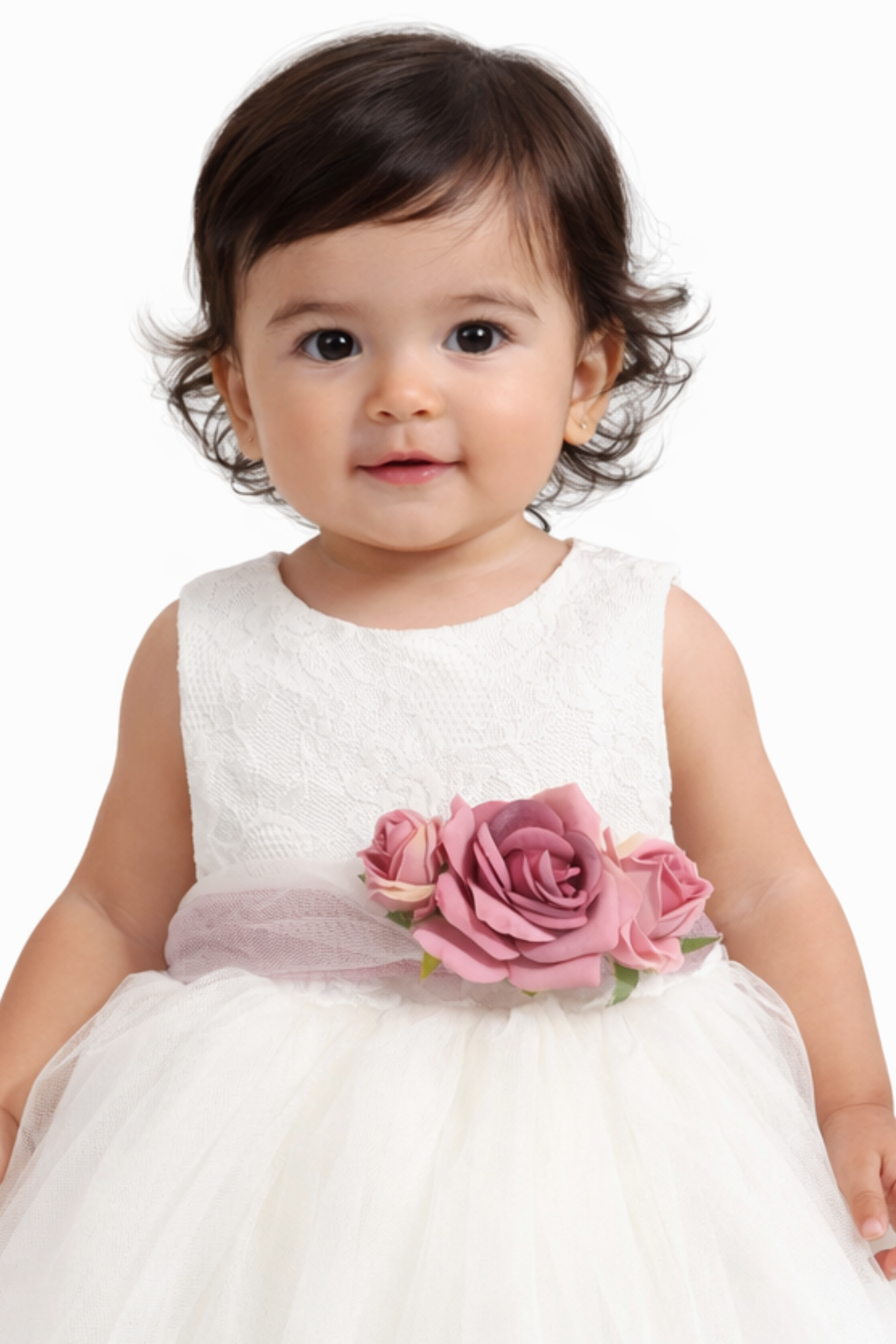 Abito Battesimo Neonata Pizzo