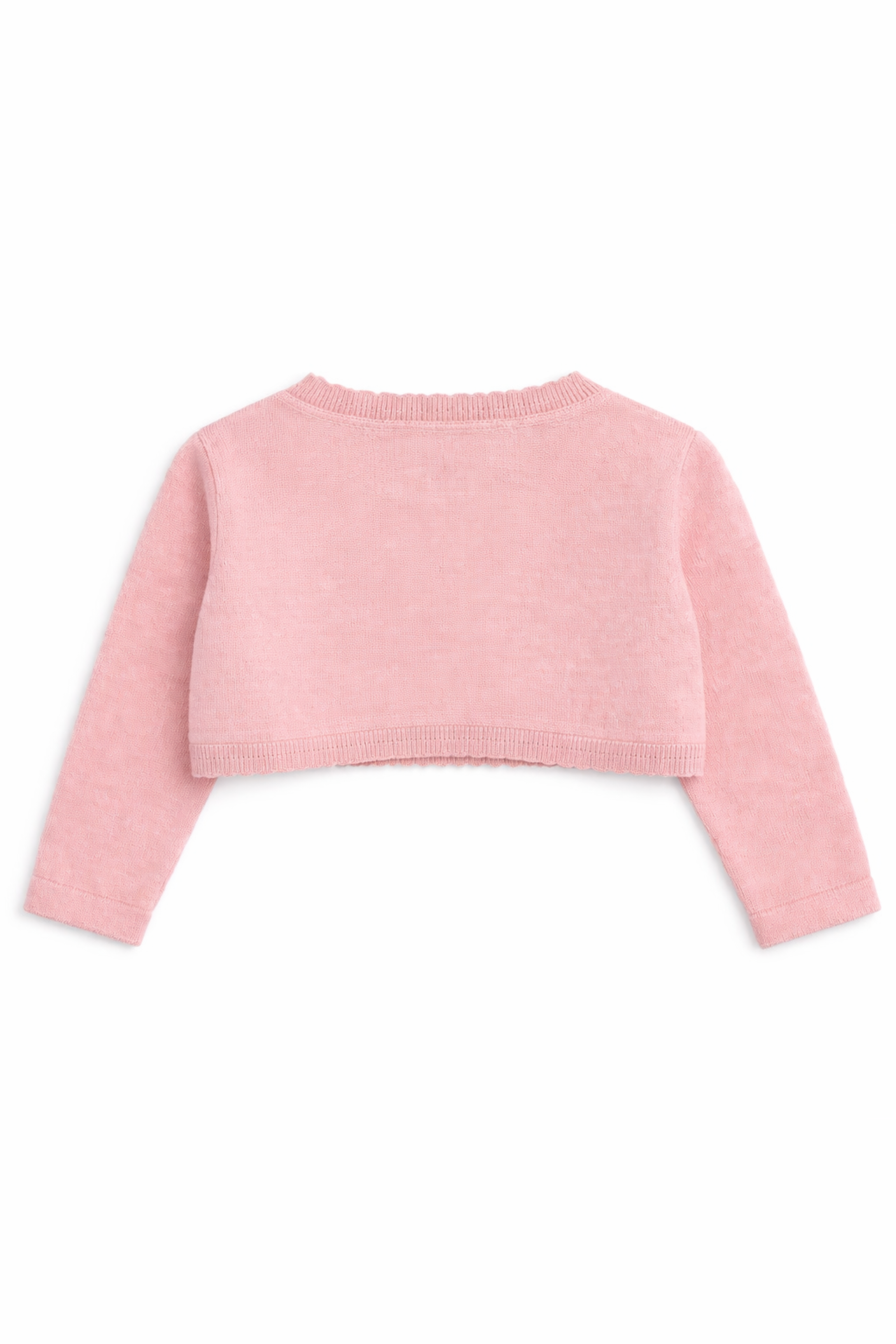 Cardigan Bambina Corto Rosa