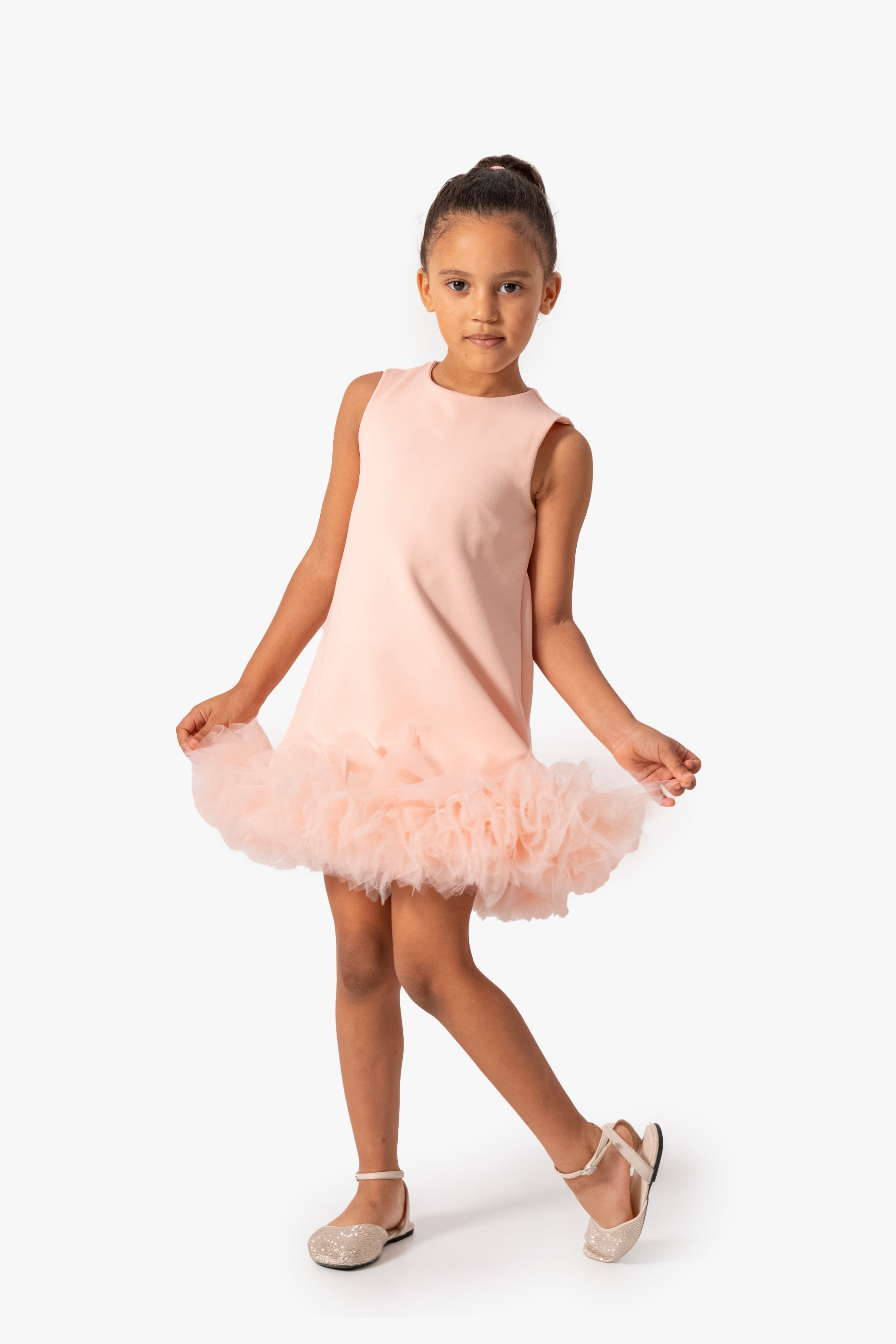 Abito Pesca Bambina Pom Pom Tulle