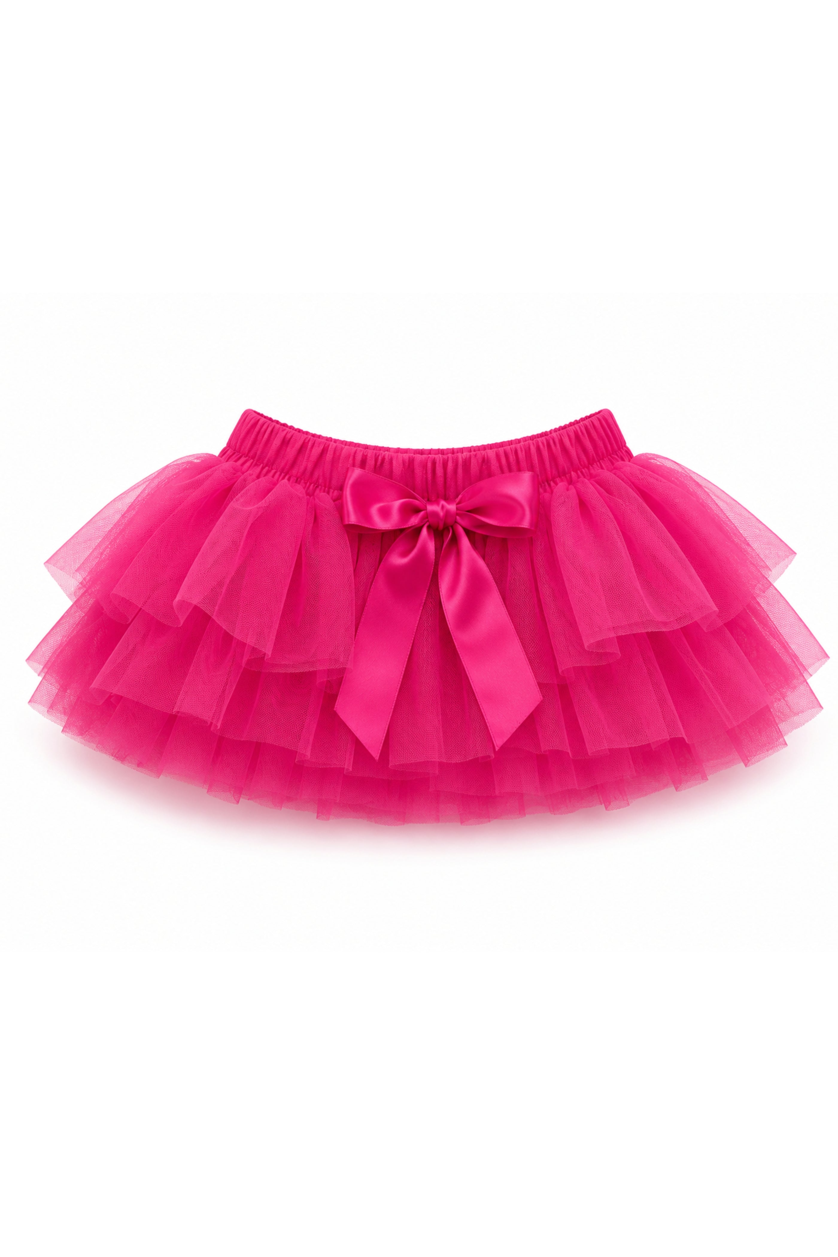 Gonna Neonata Tulle Fucsia