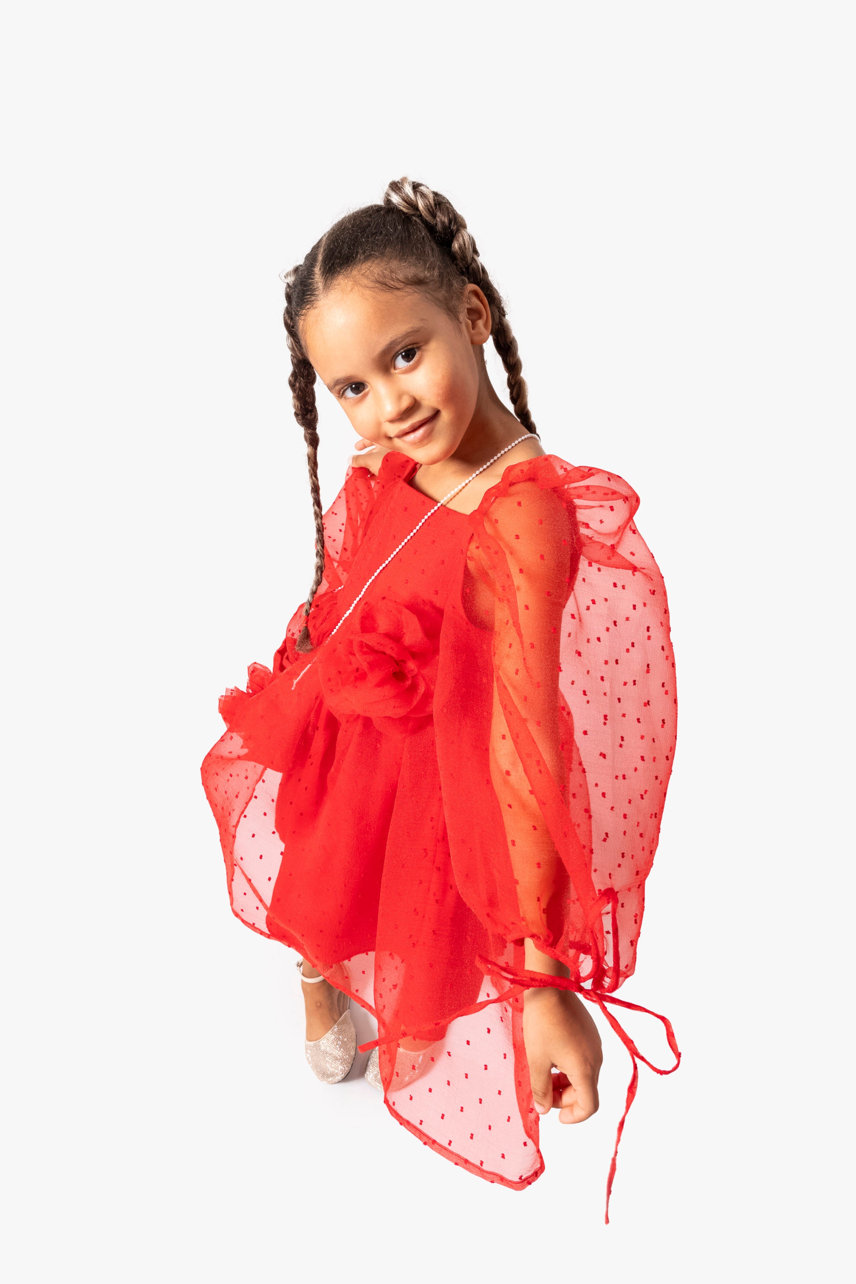 Borsa Bambina Rosso Fiore