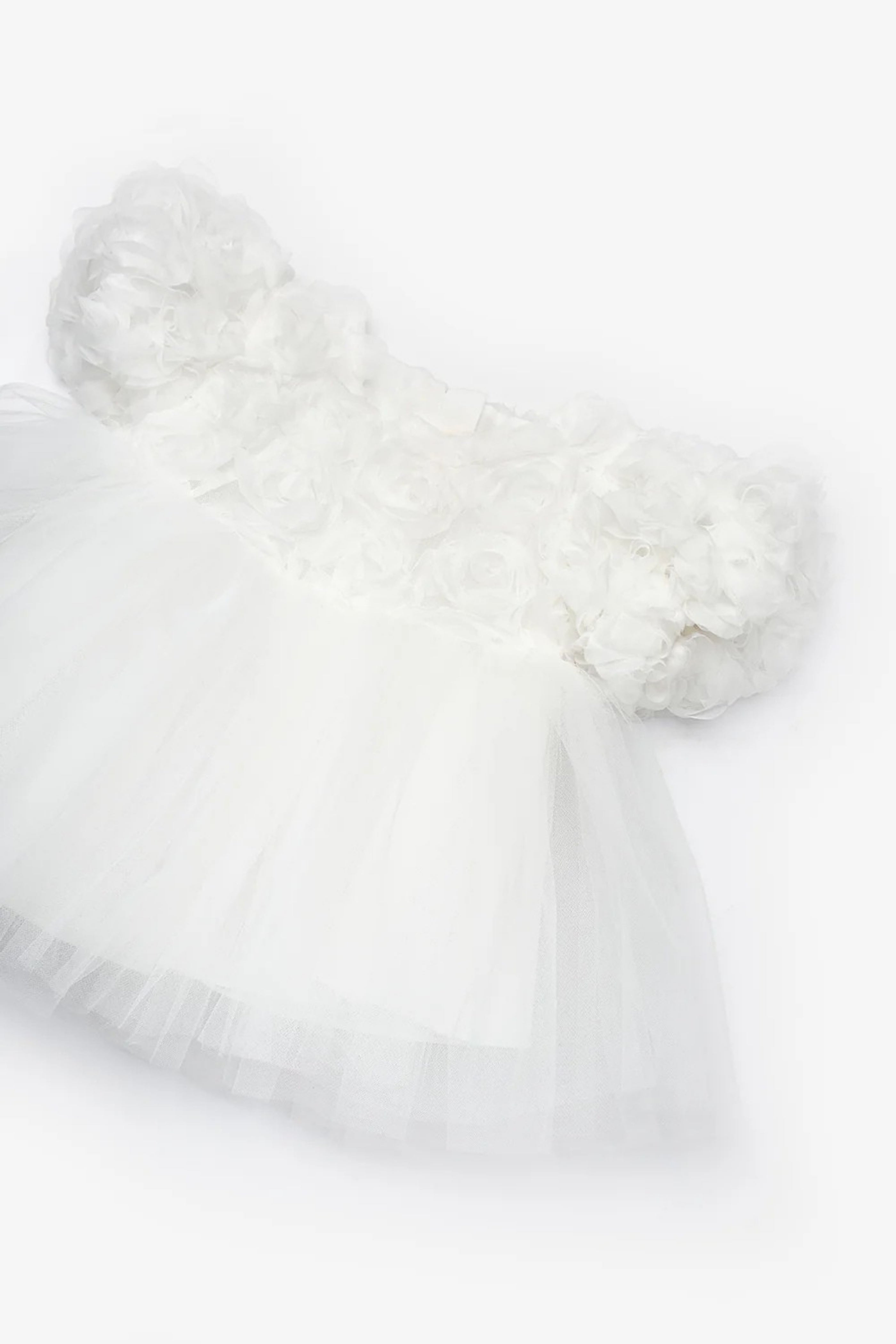 Abito Neonata Rose Bianco