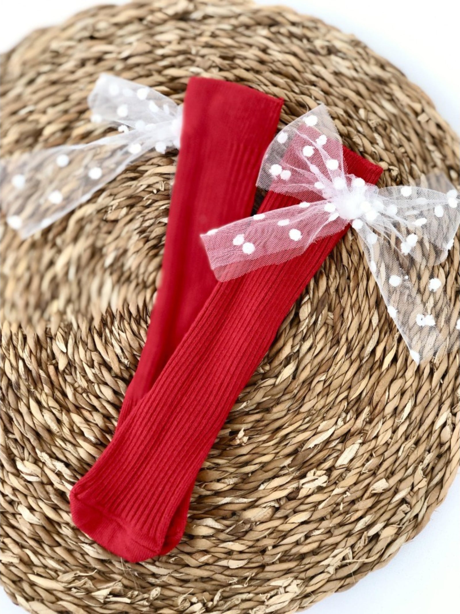 Calzini Alti Neonata Pois Natale