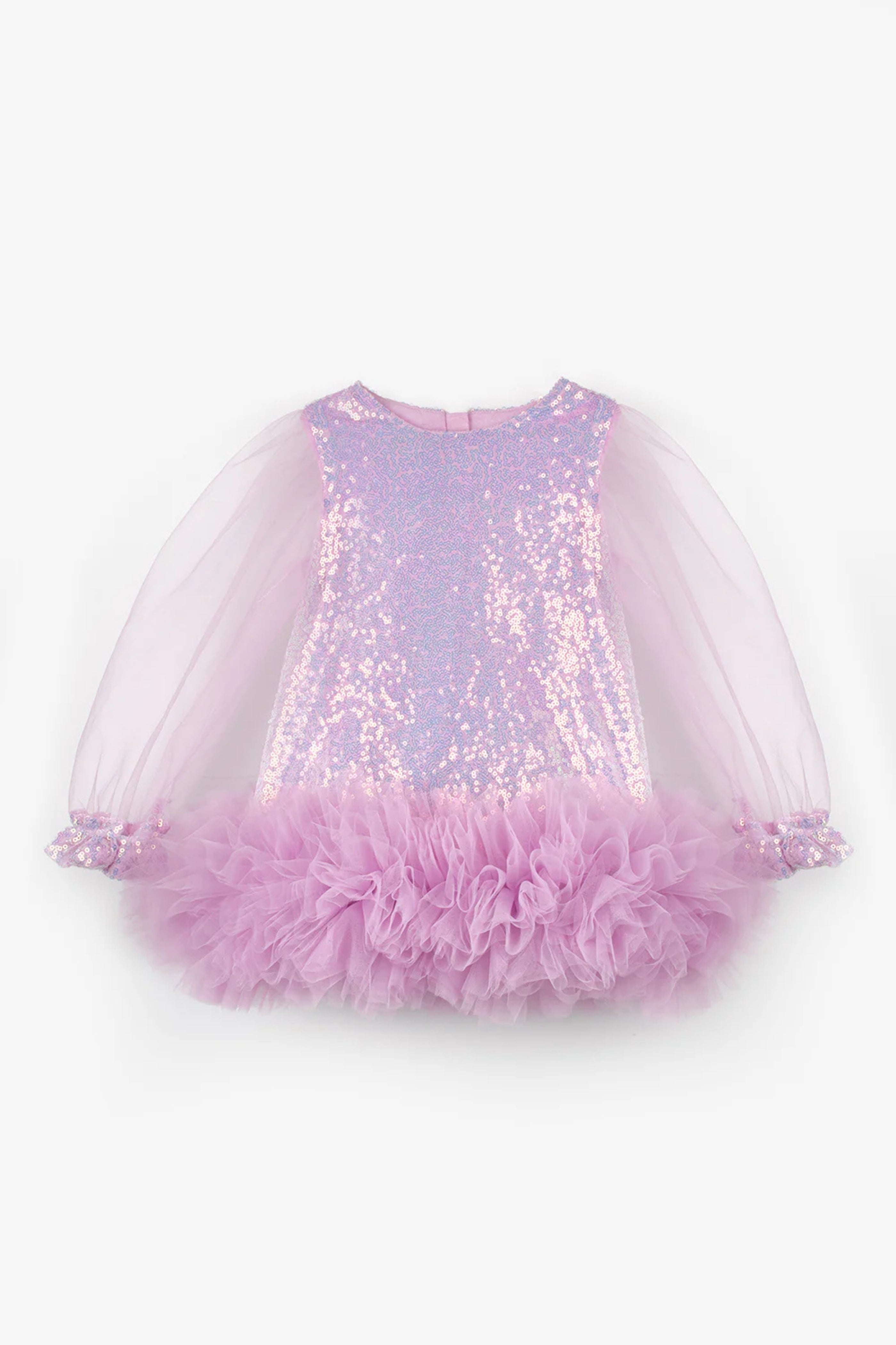 Abito Neonata Paillettes Glicine