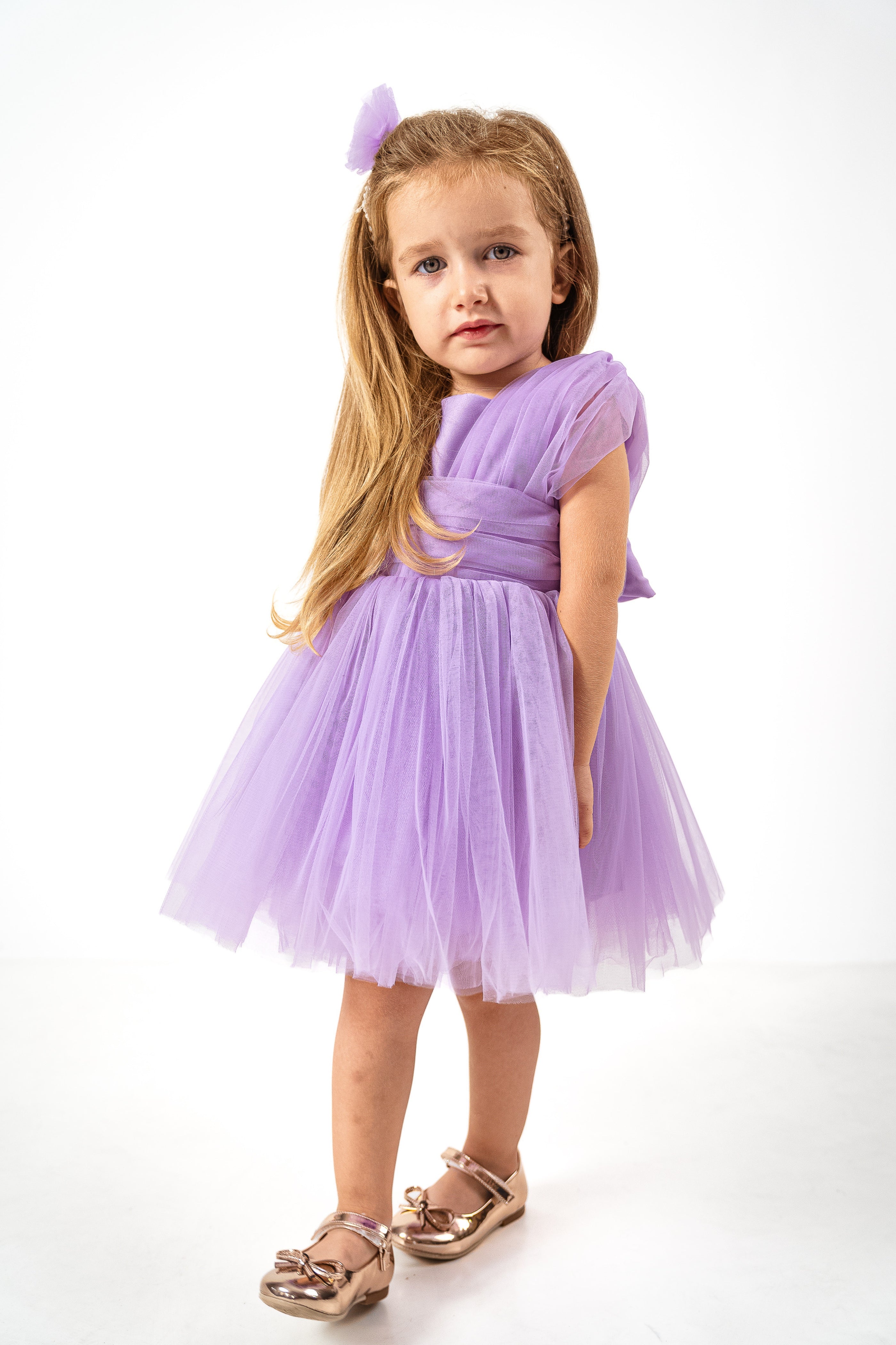 Abito Bambina Butterfly Violet