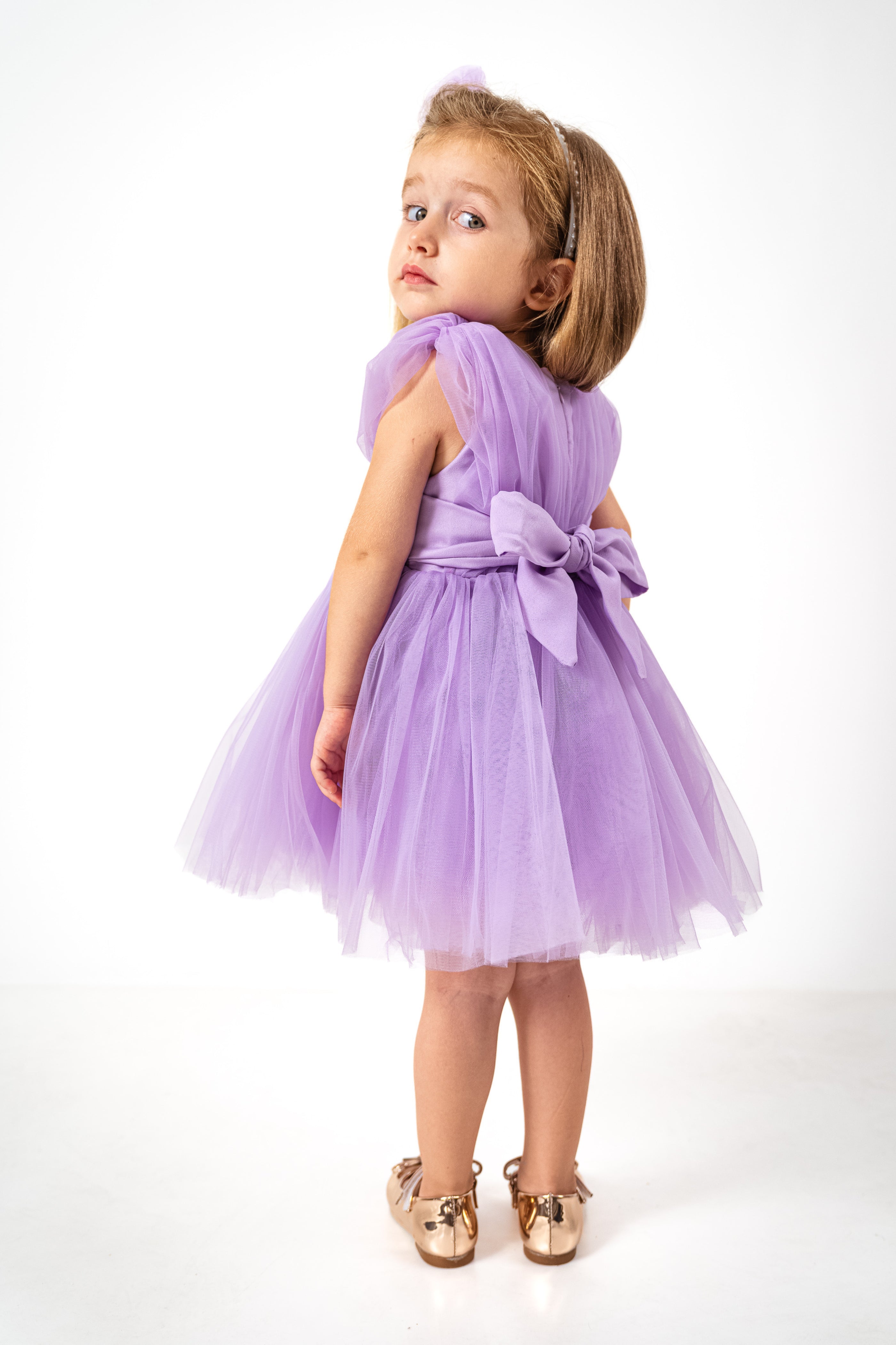Abito Bambina Butterfly Violet