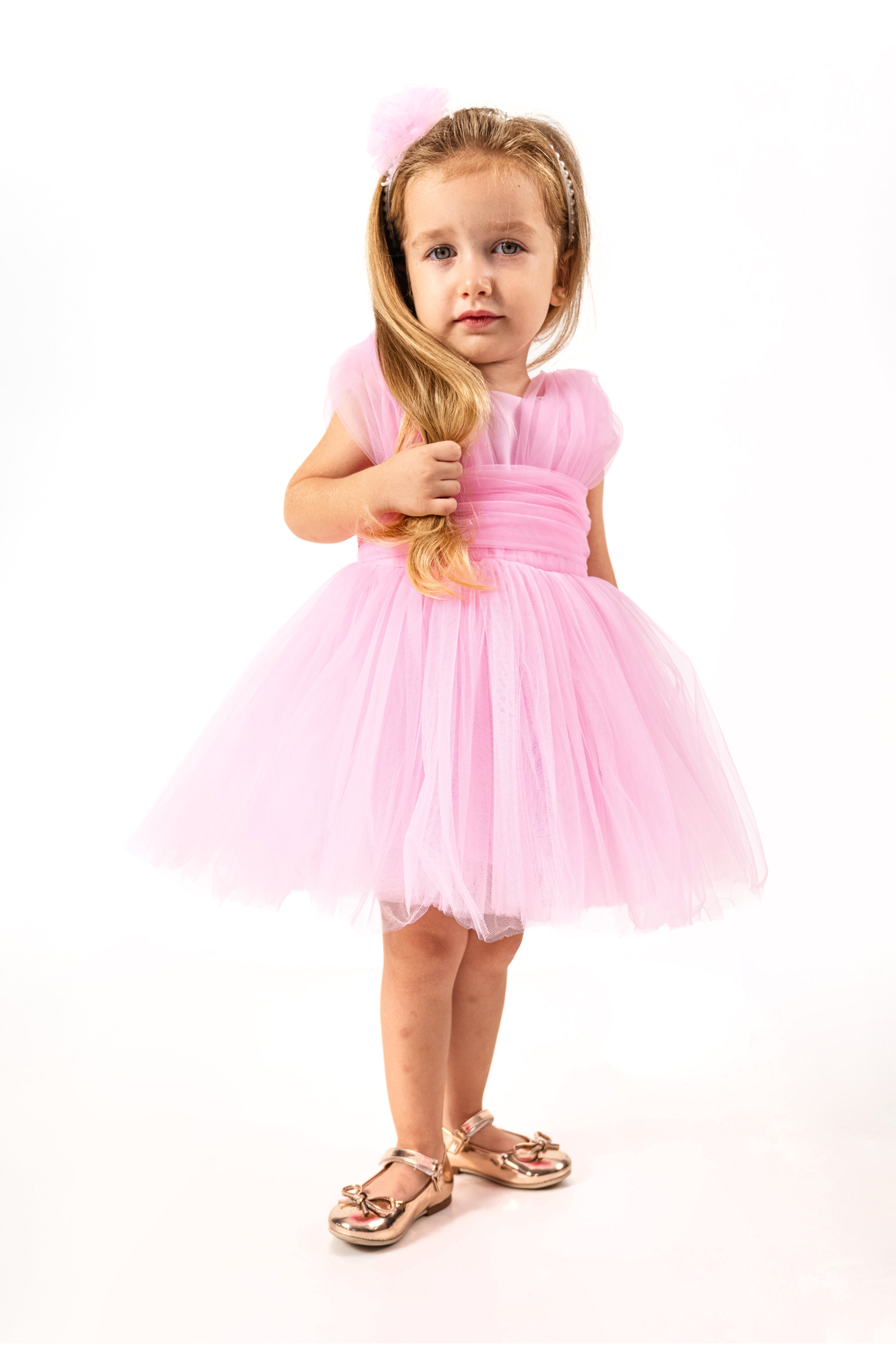 Abito Bambina Butterfly Rosa