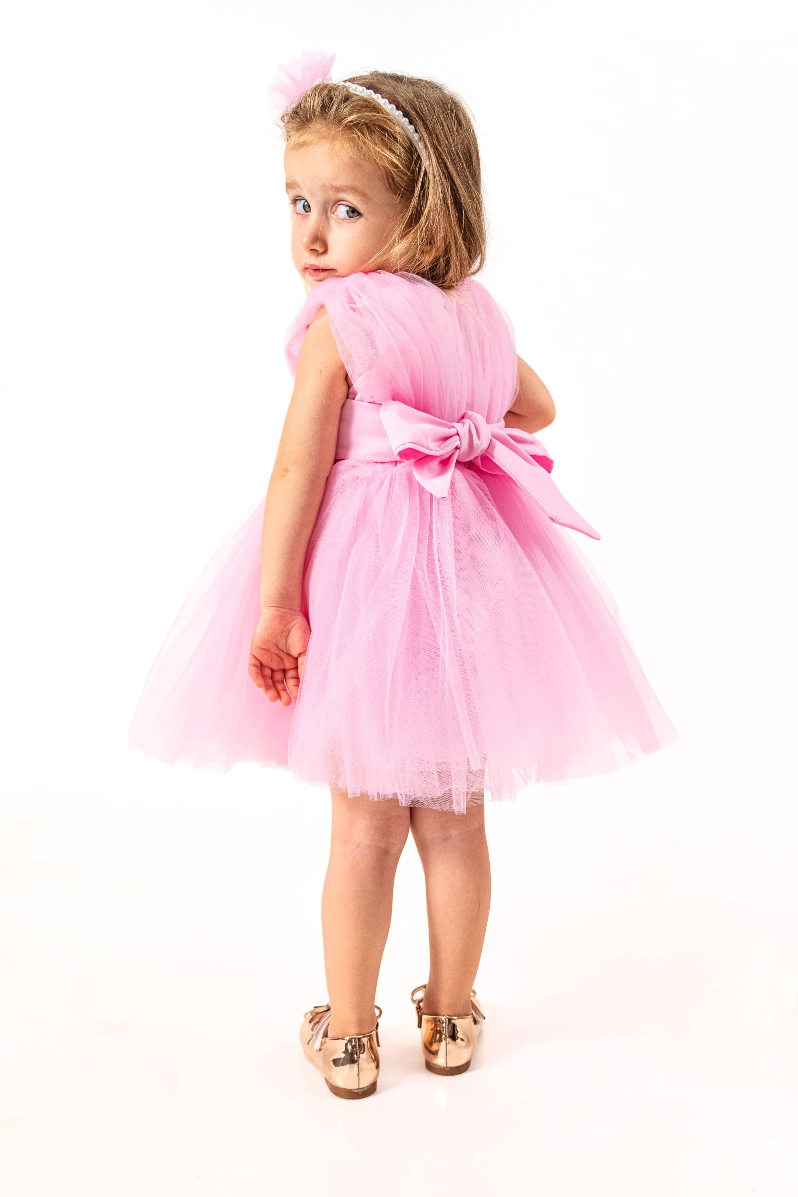 Abito Bambina Butterfly Rosa