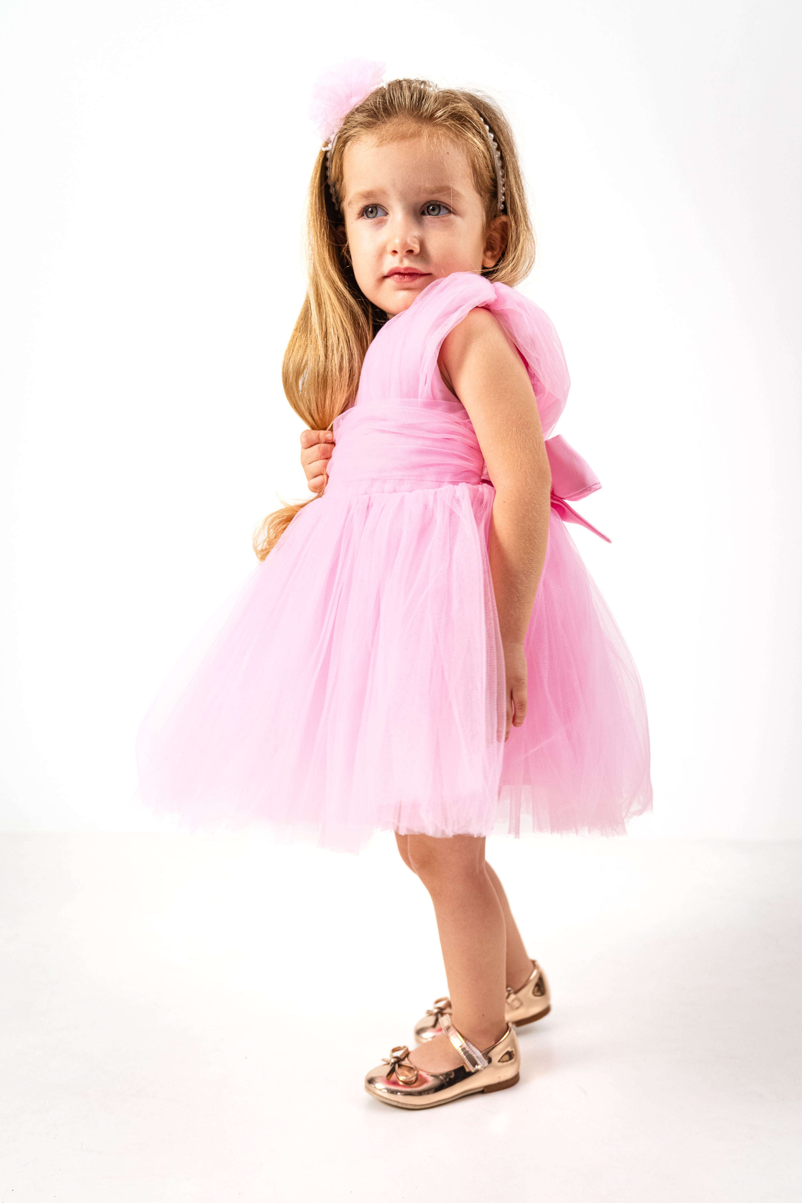 Abito Bambina Butterfly Rosa