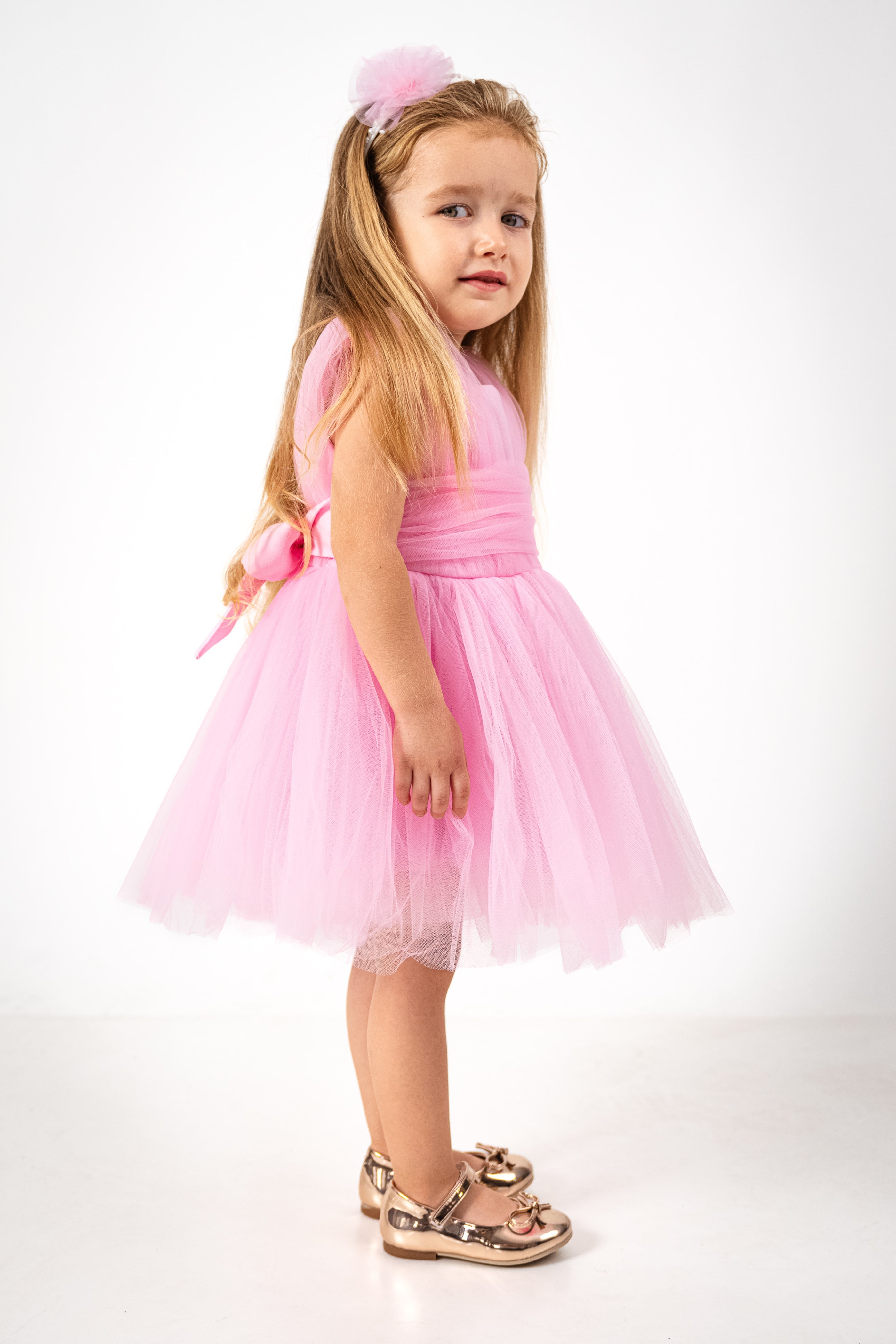 Abito Bambina Butterfly Rosa