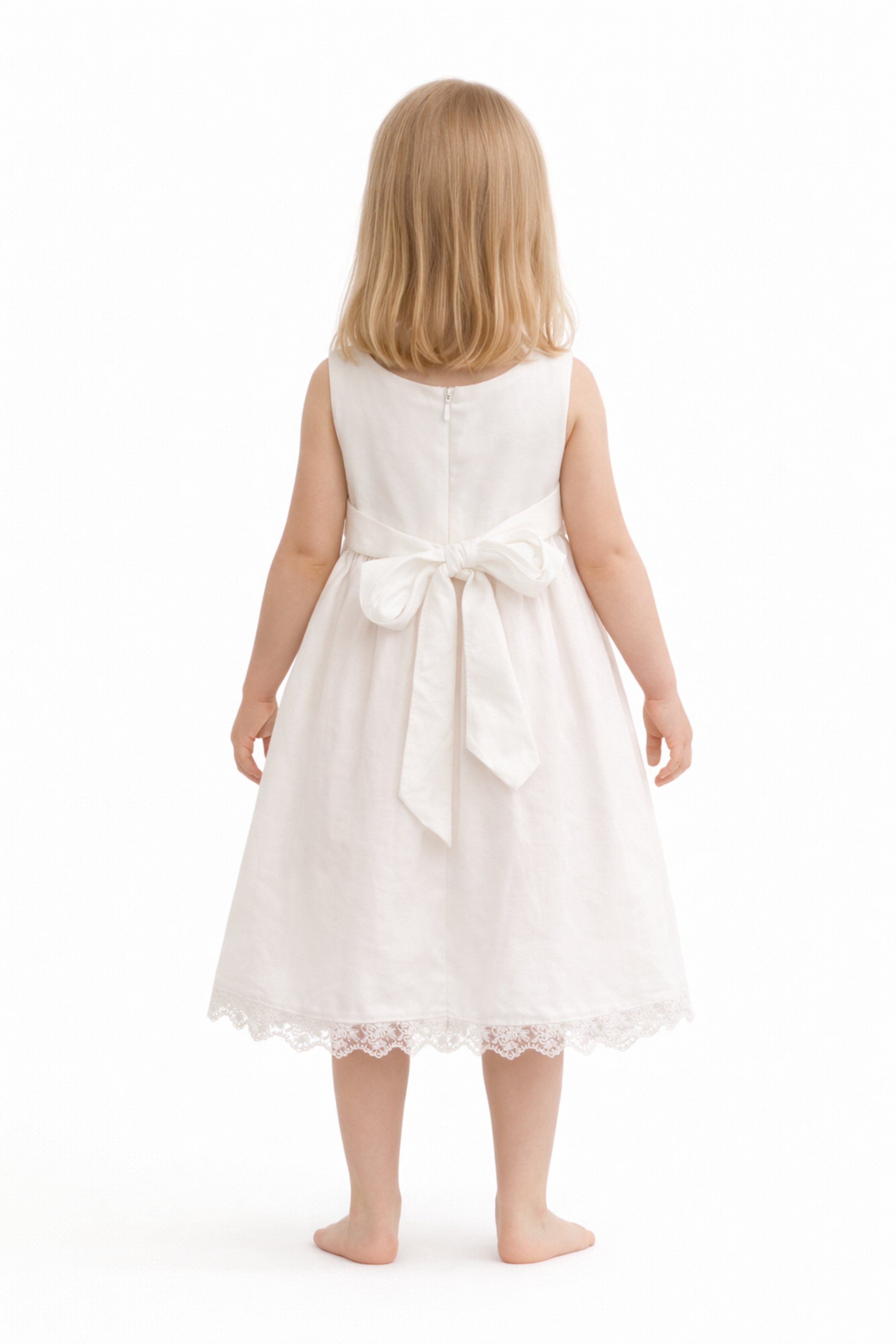 Abito Neonata e Bambina Tulle Bianco