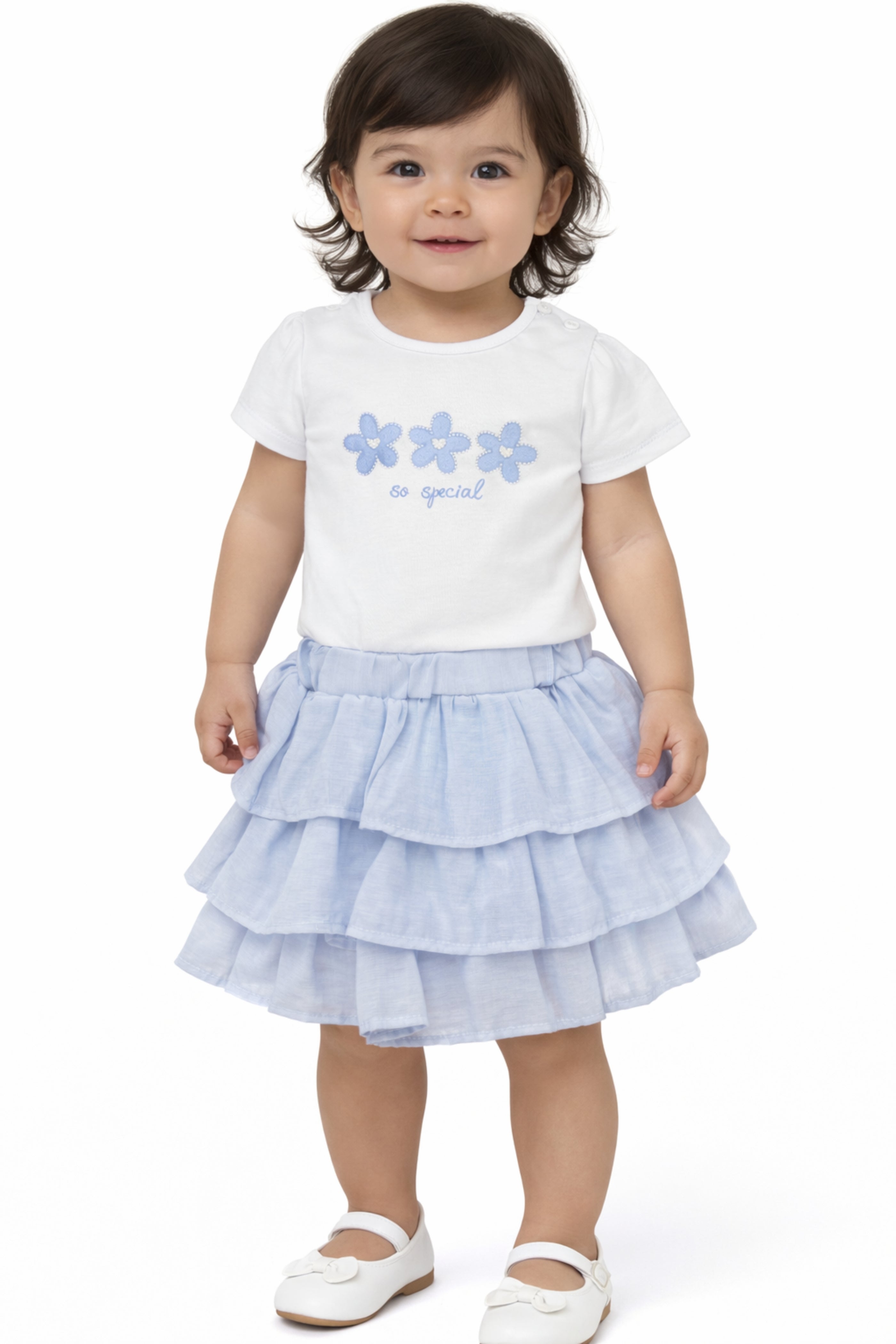 Completo Neonata Polvere Flower