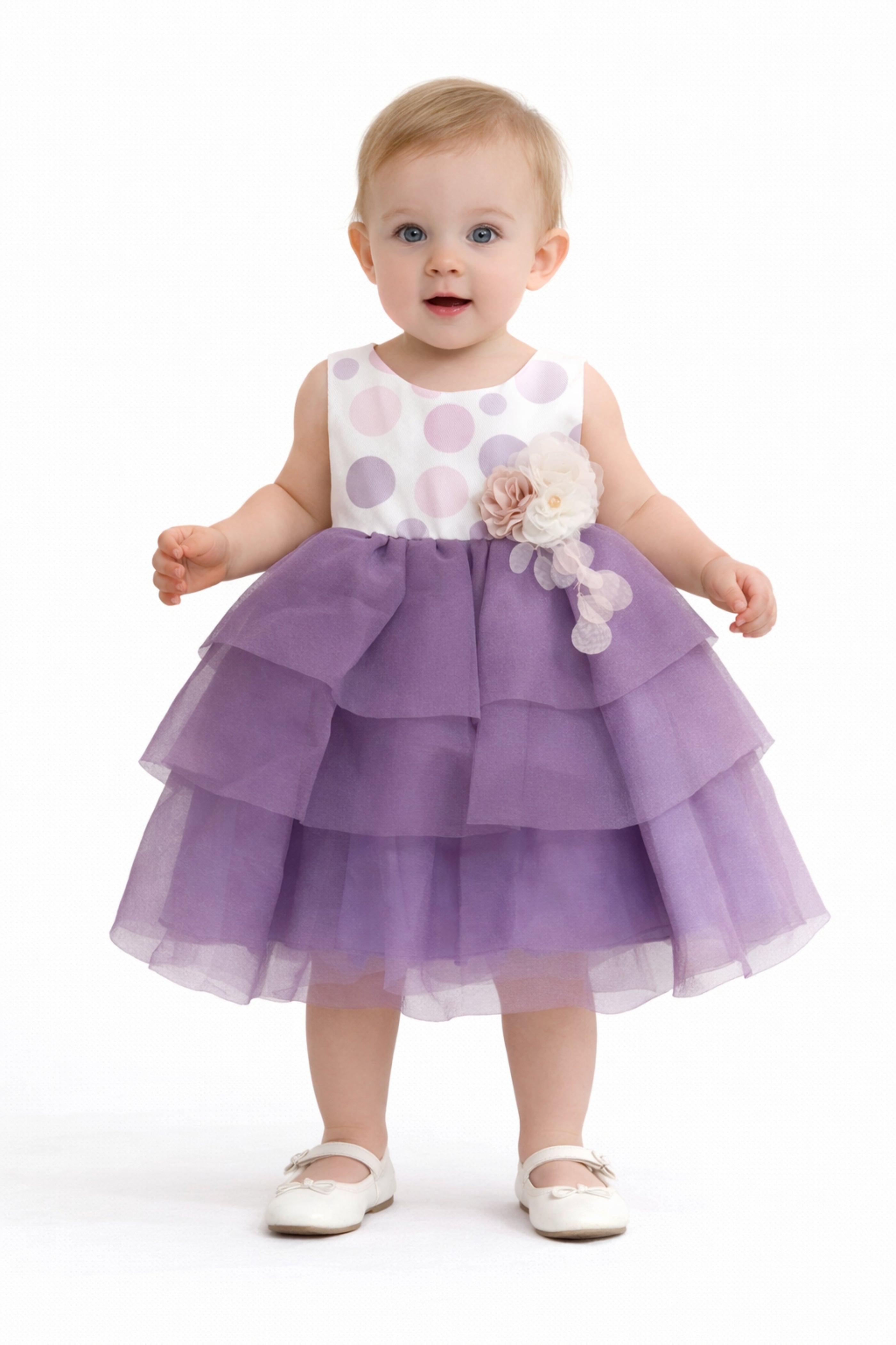 Abito Neonata Pois Glicine