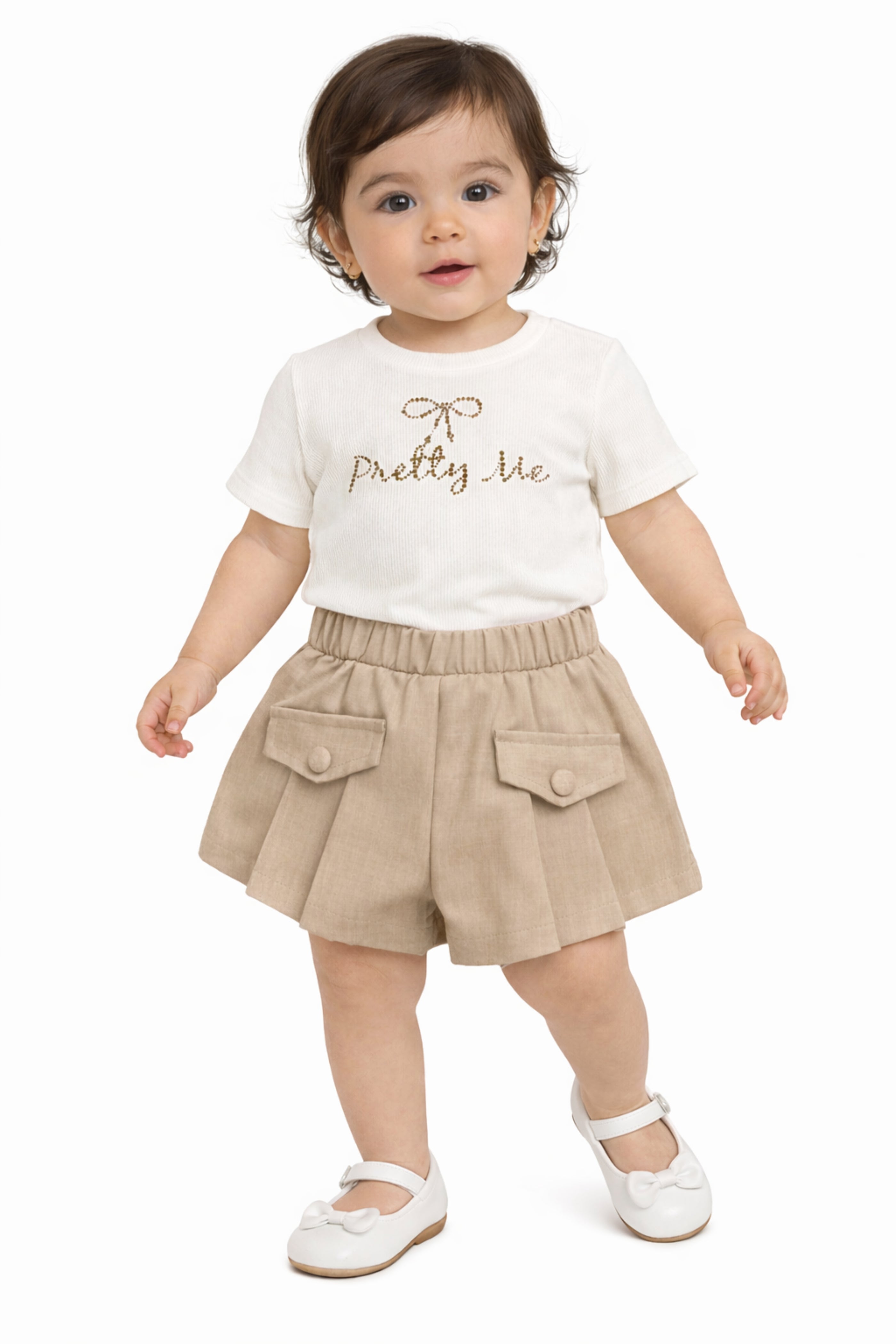 Coordinato Bambina Pretty Me Beige