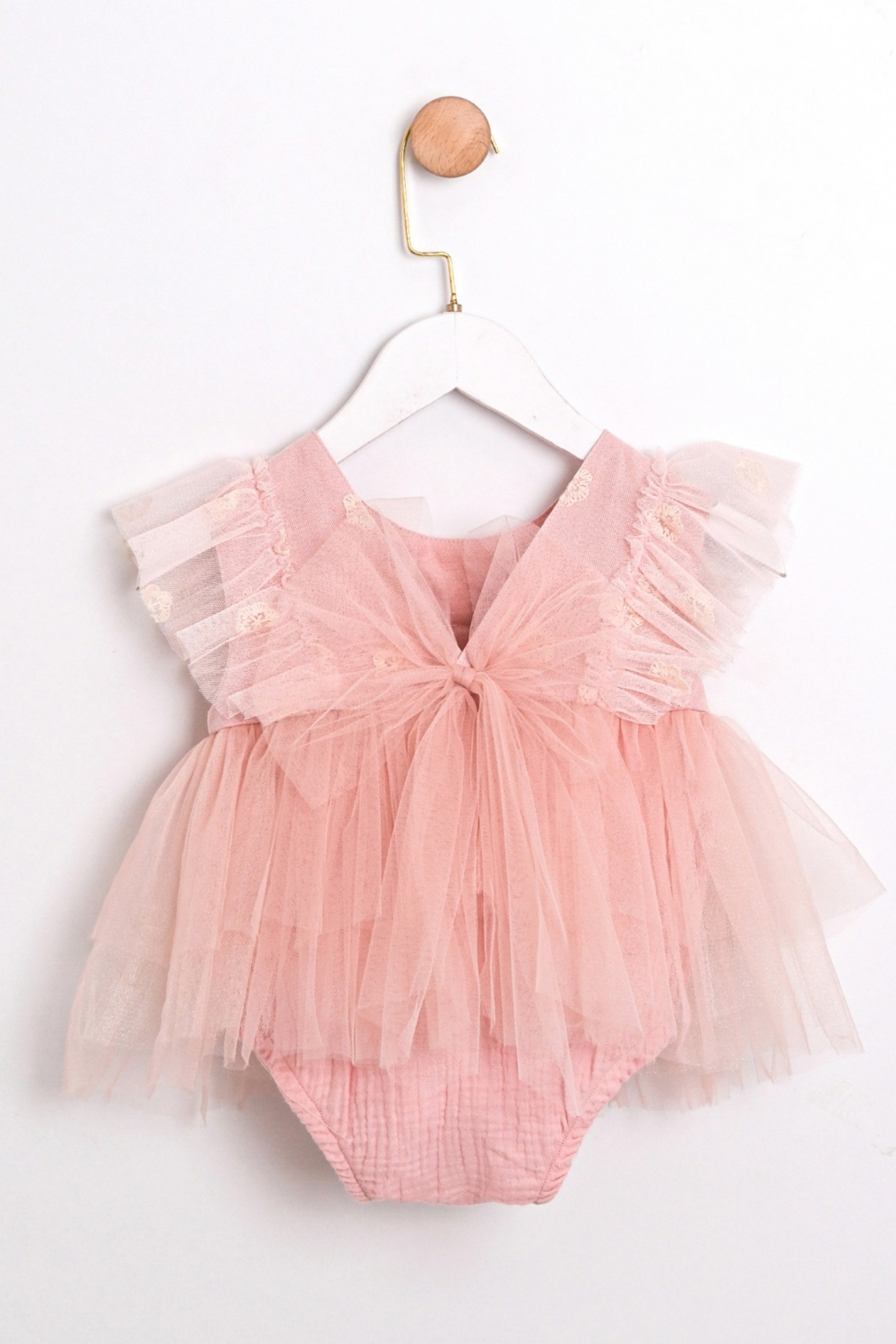 Set Body e Fascia Neonata Ricami Pesca