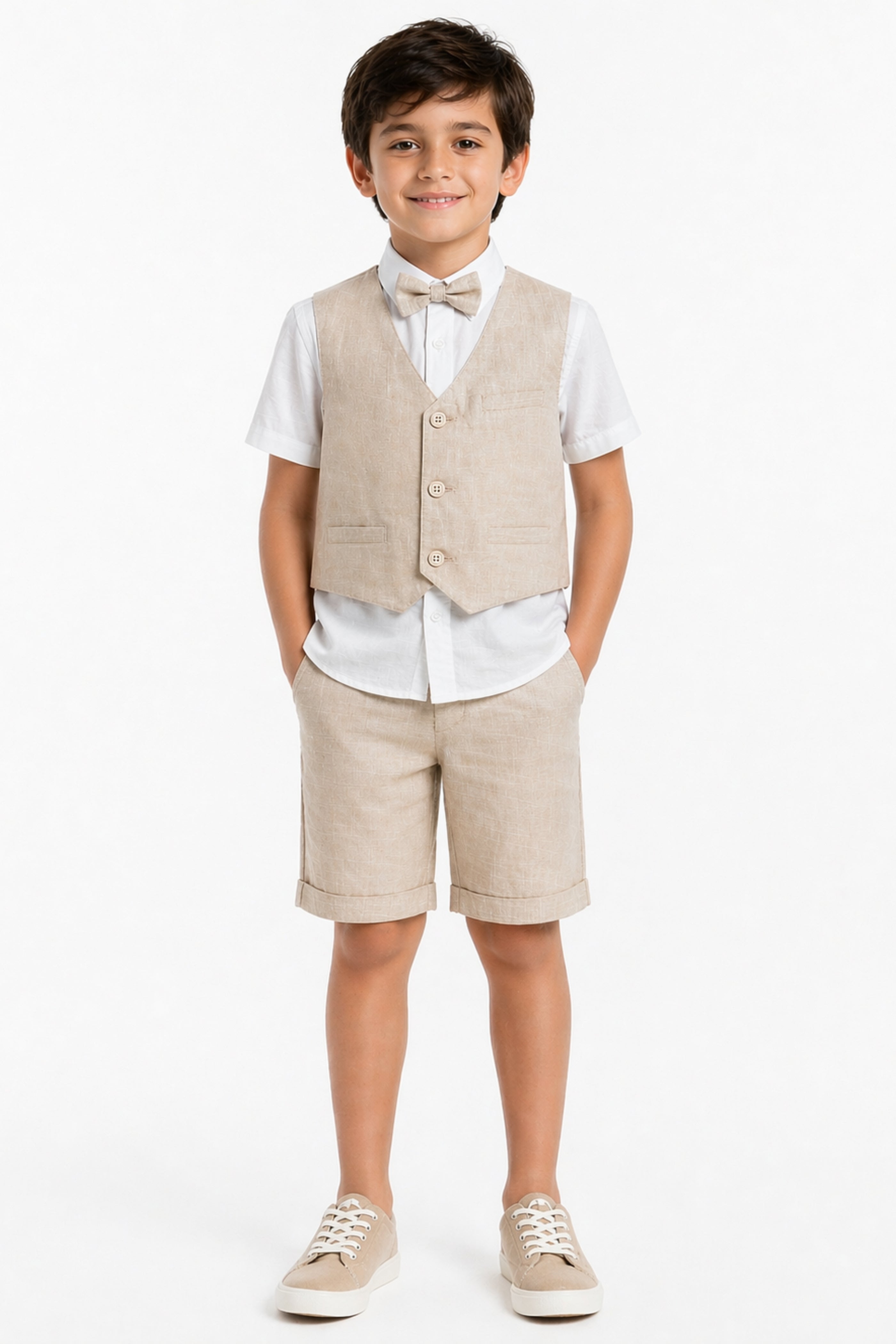 Completo Elegante 4 pezzi Bambino Beige
