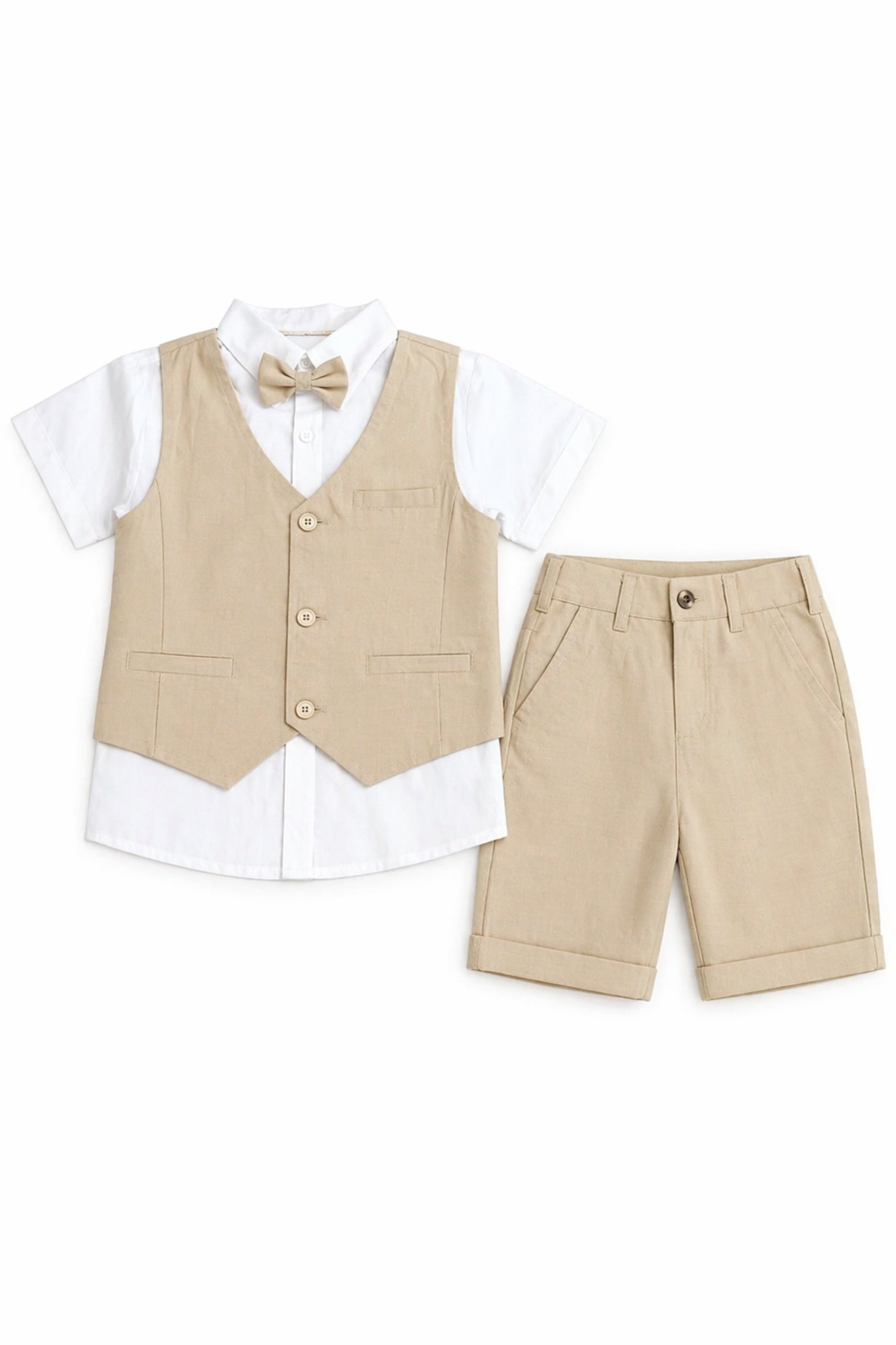 Completo Elegante 4 pezzi Bambino Beige