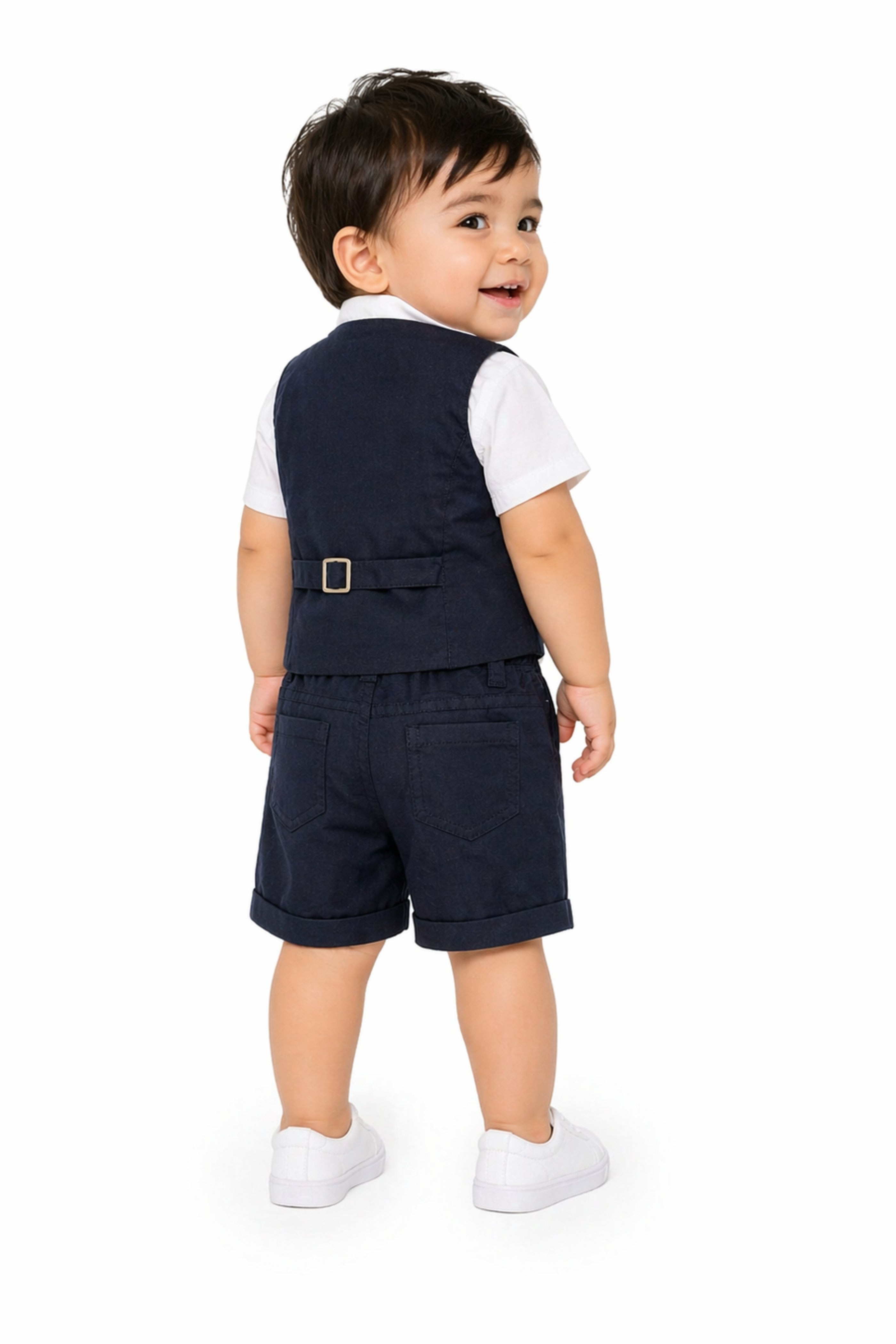 Completo neonato 4 pezzi Blu Notte