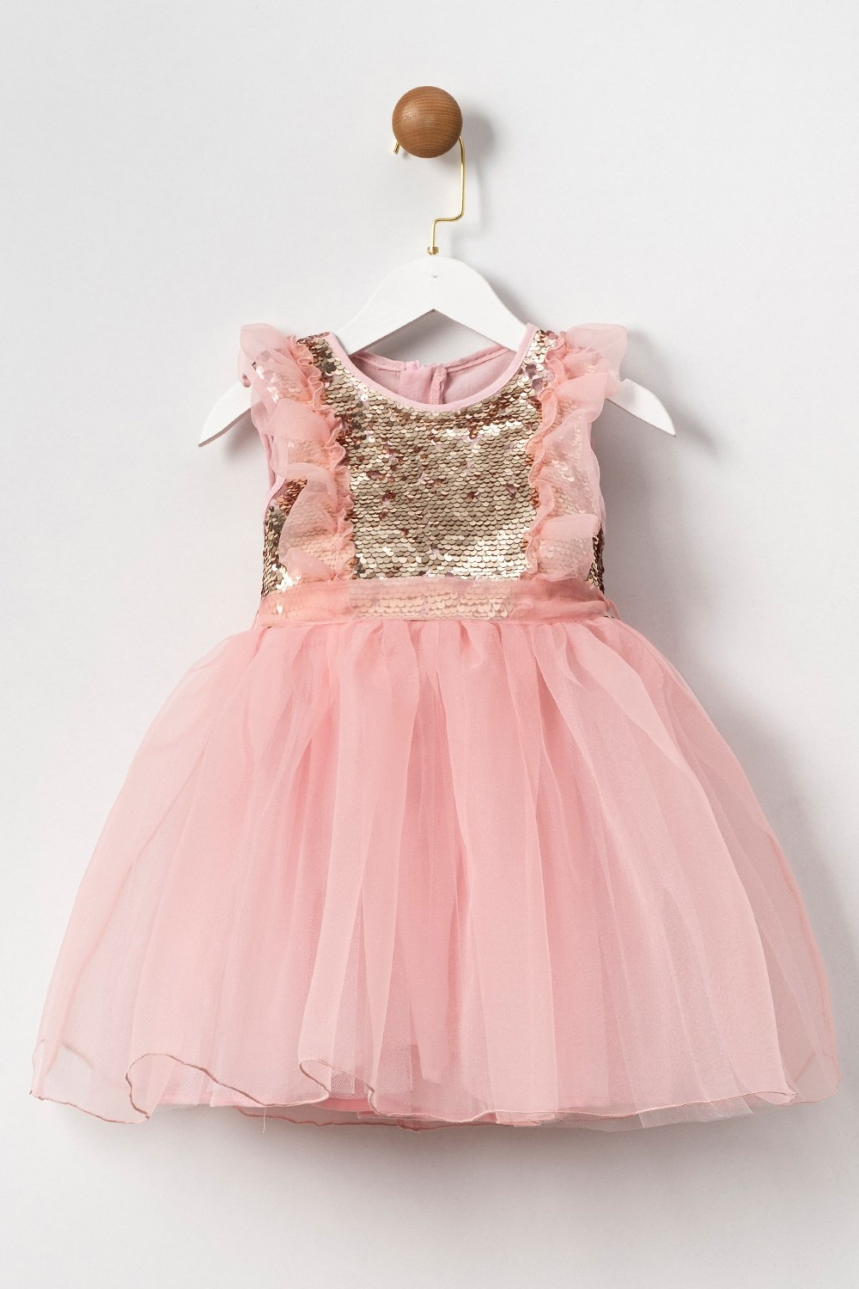 Abito Bambina Paillettes Rosa