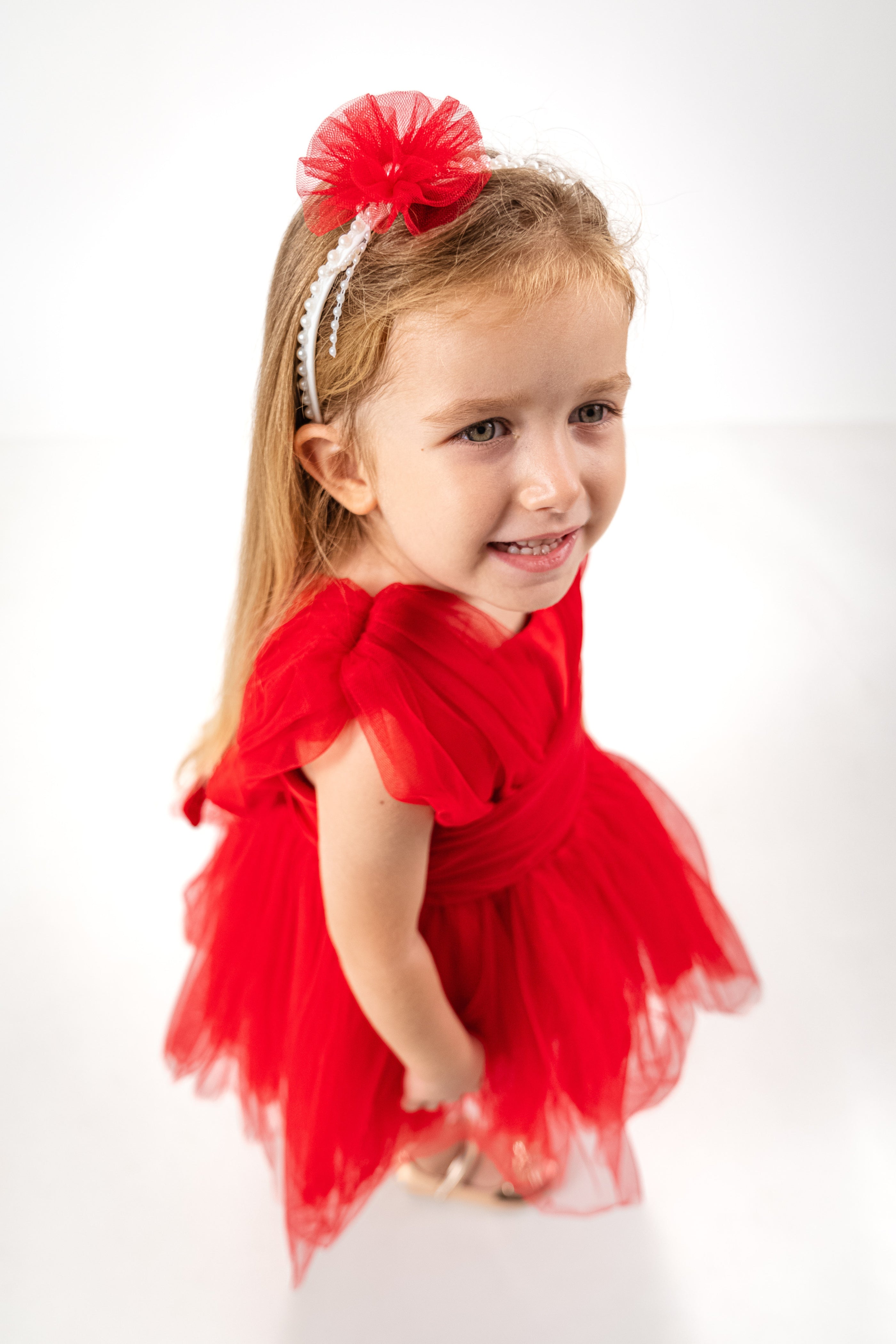 Abito Bambina Butterfly Rosso