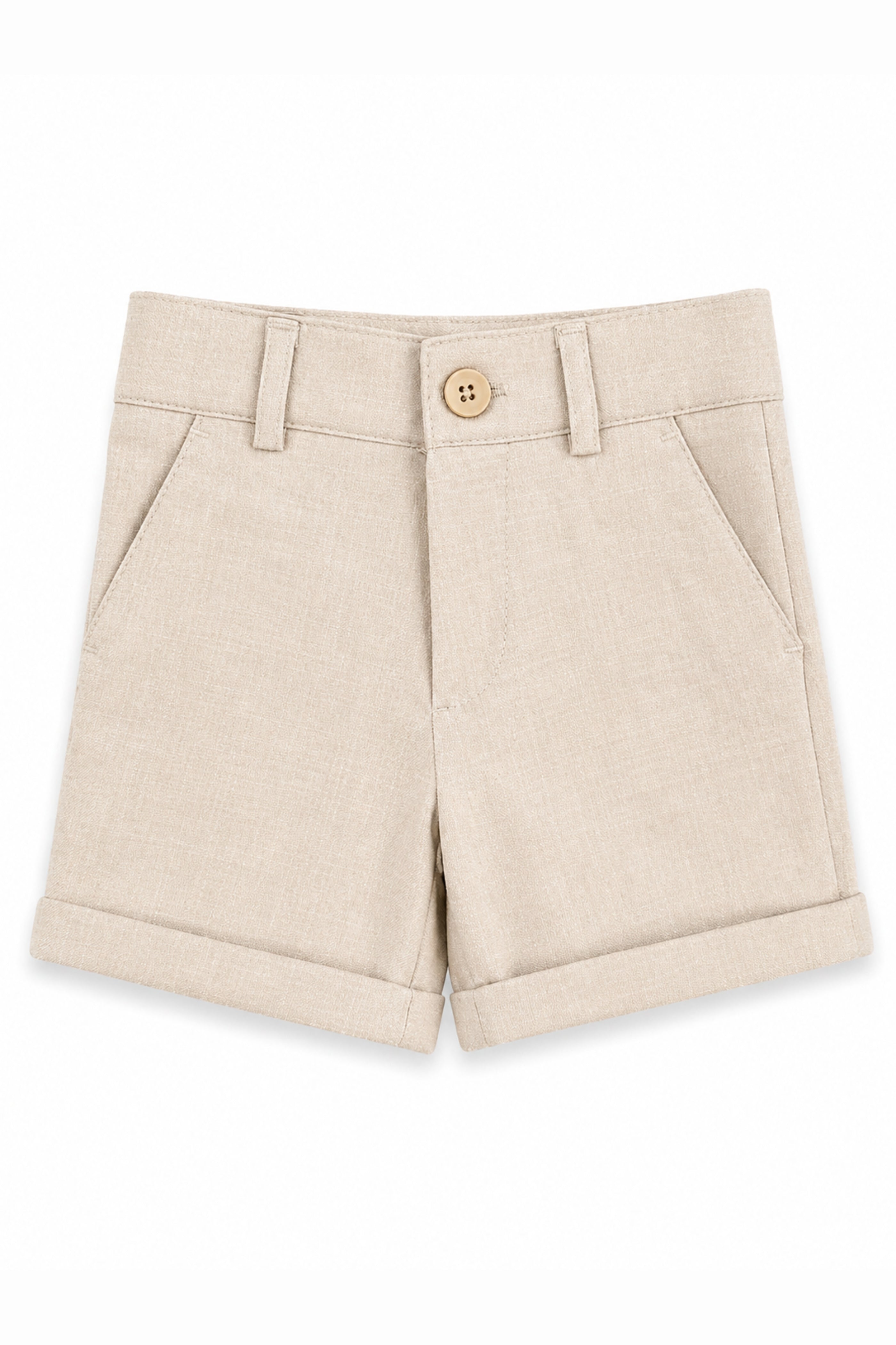 Bermuda Battesimo Bimbo Beige